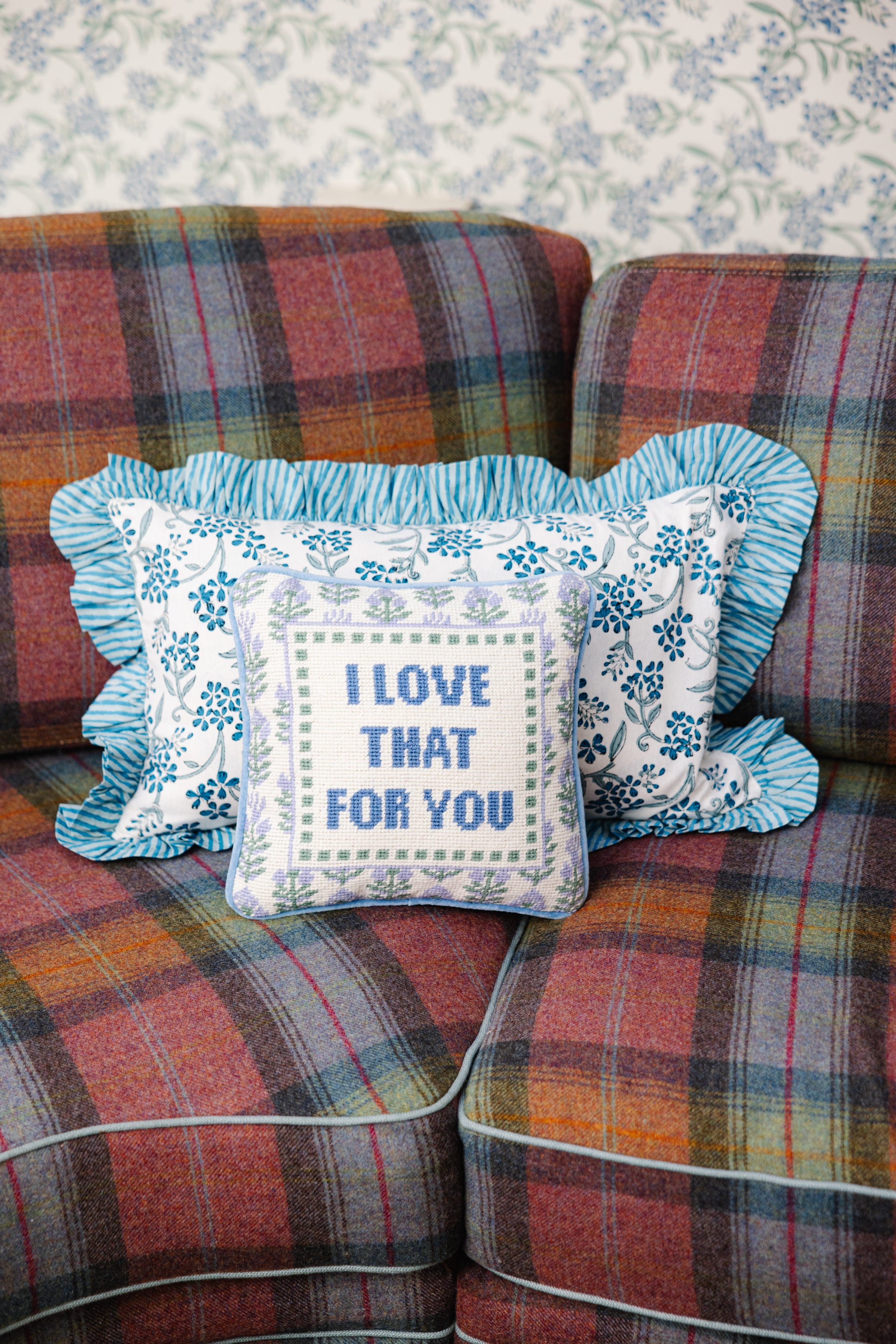 "Love That for You" Needlepoint Pillow