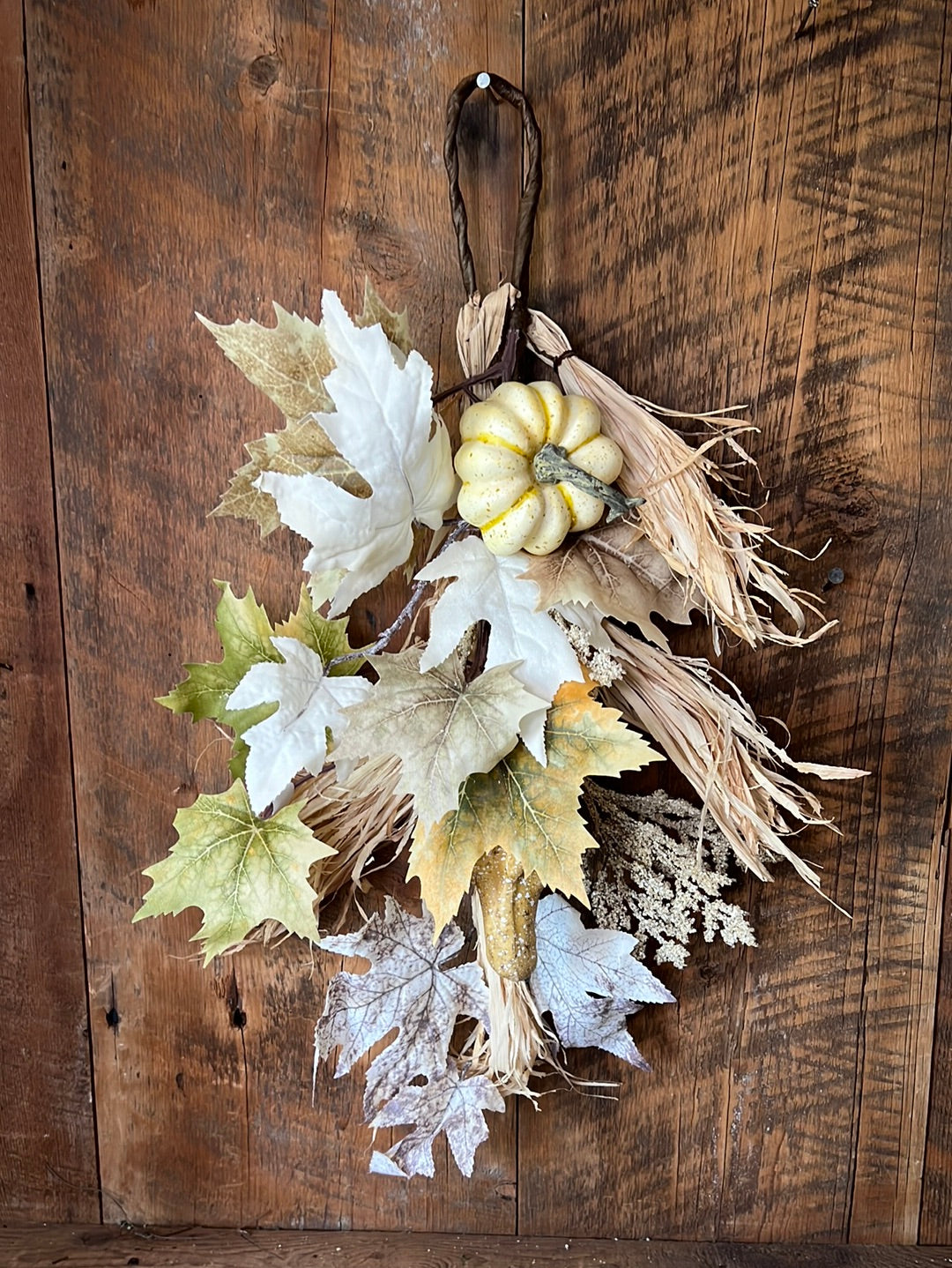 Harvest Leaf Pumpkin Gourd Spray