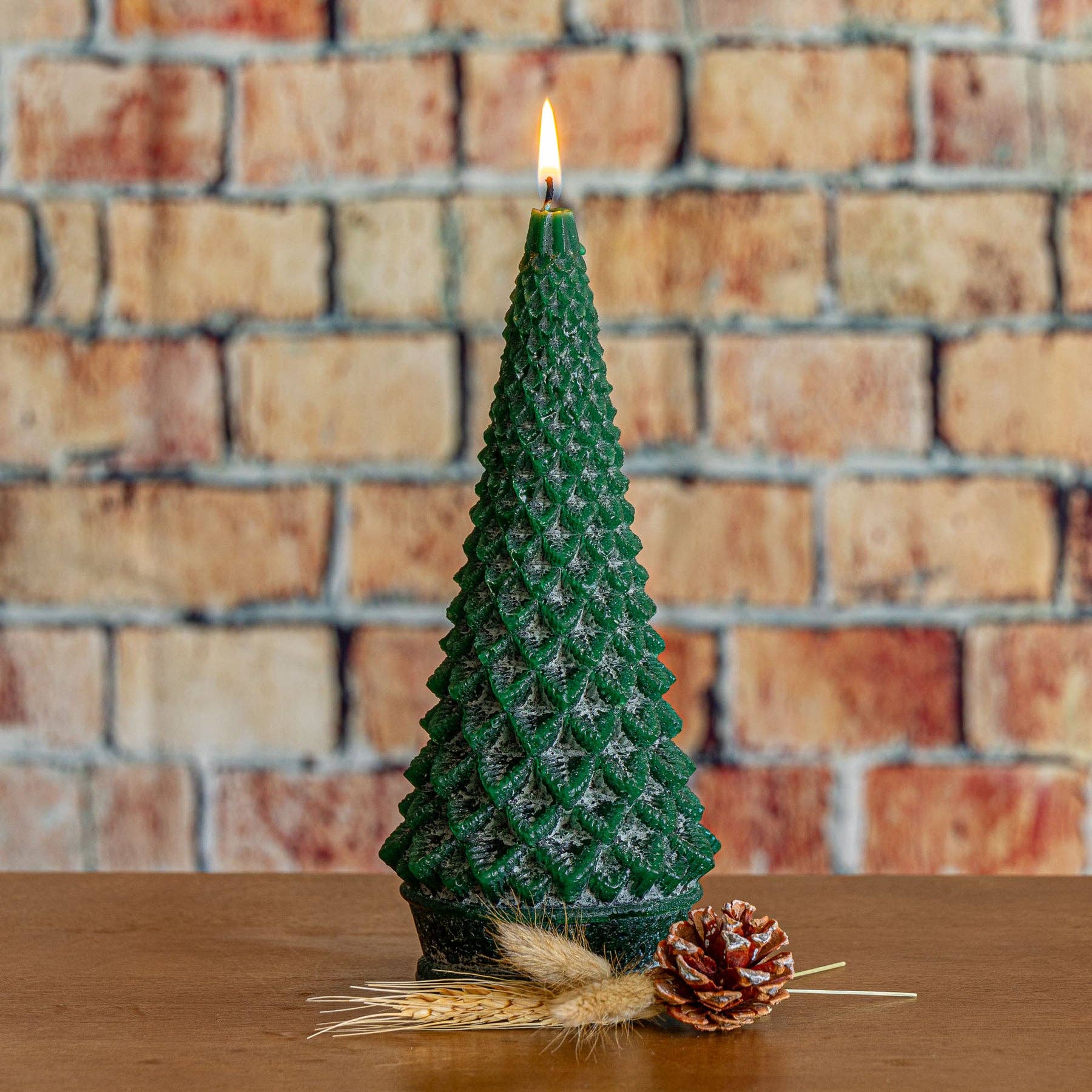 Signature Sculpted Tree Candle Forest Tall