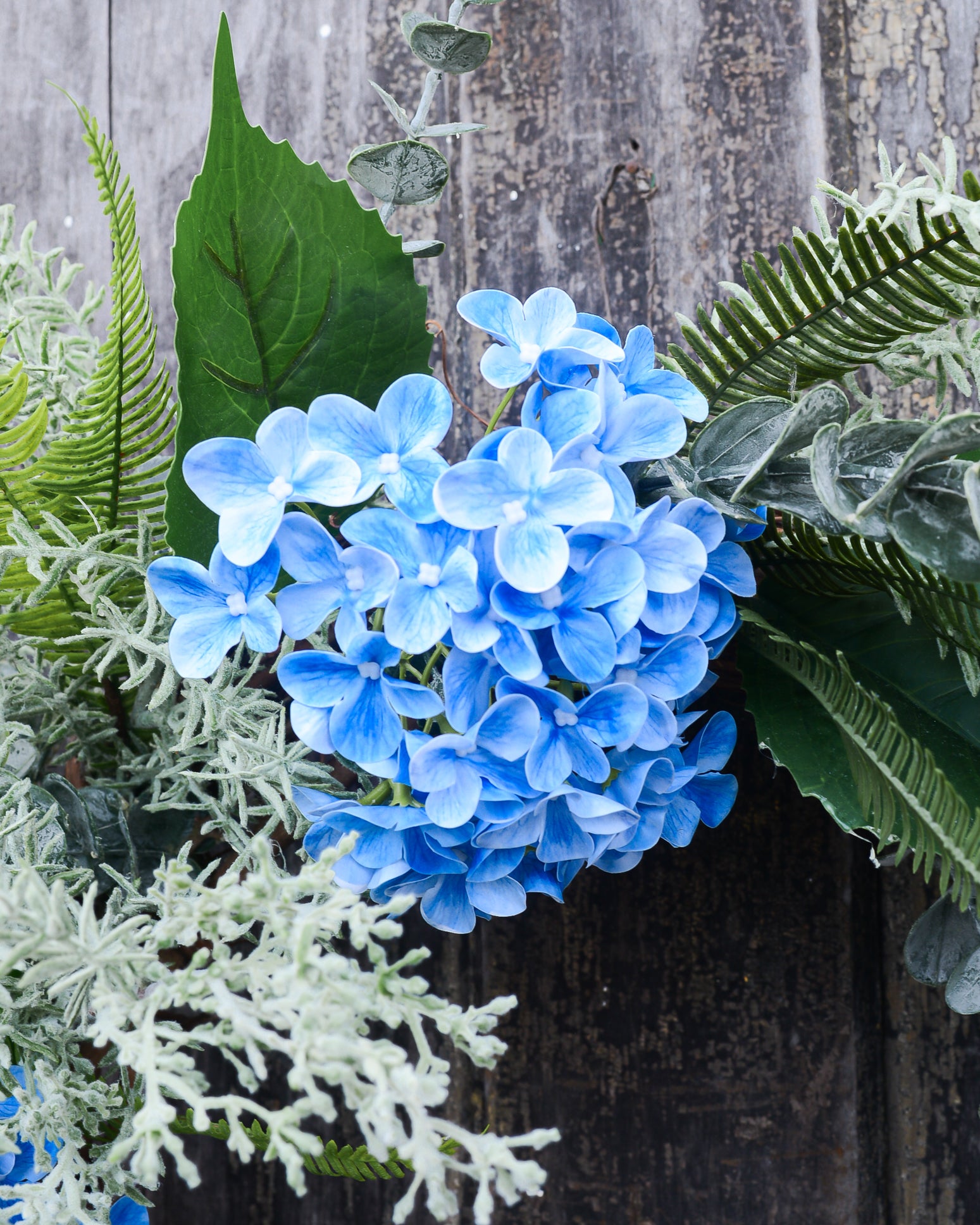 Blue Hydrangea Wreath