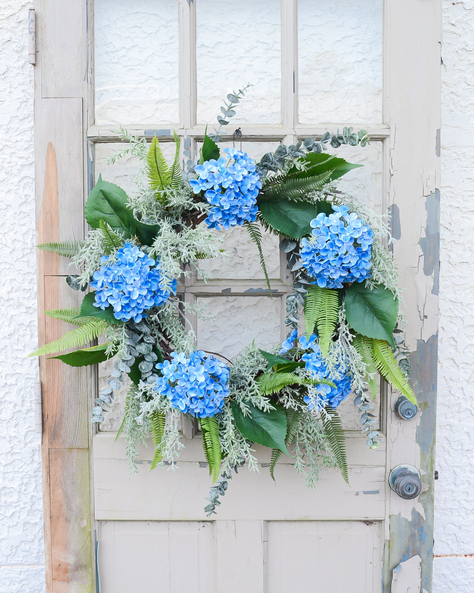 Blue Hydrangea Wreath