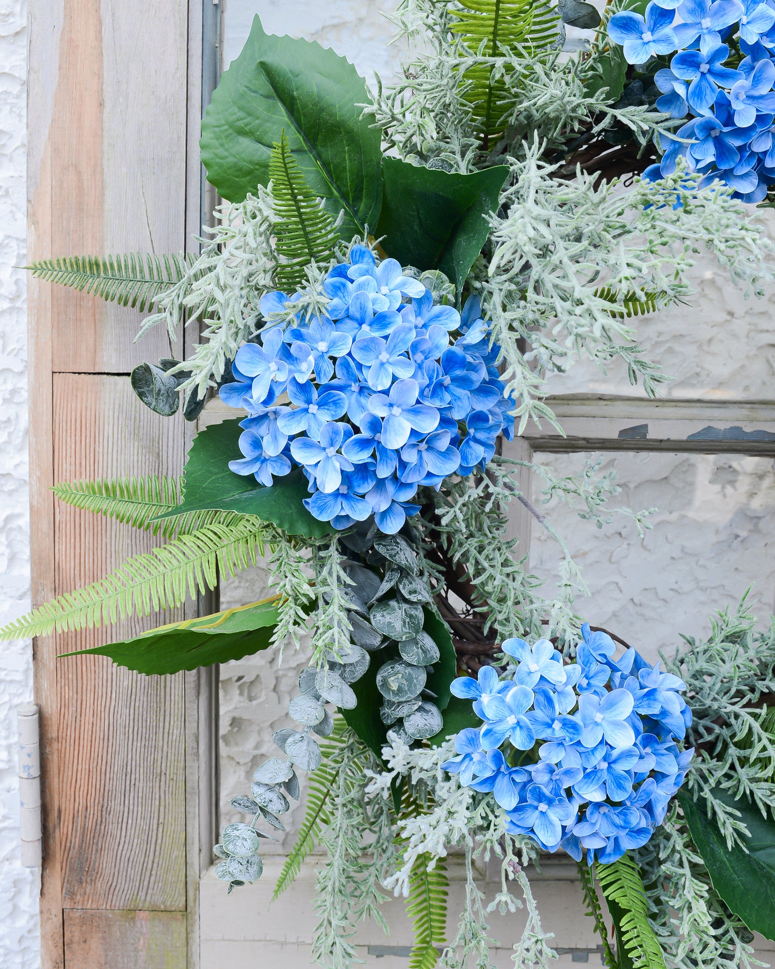 Blue Hydrangea Wreath
