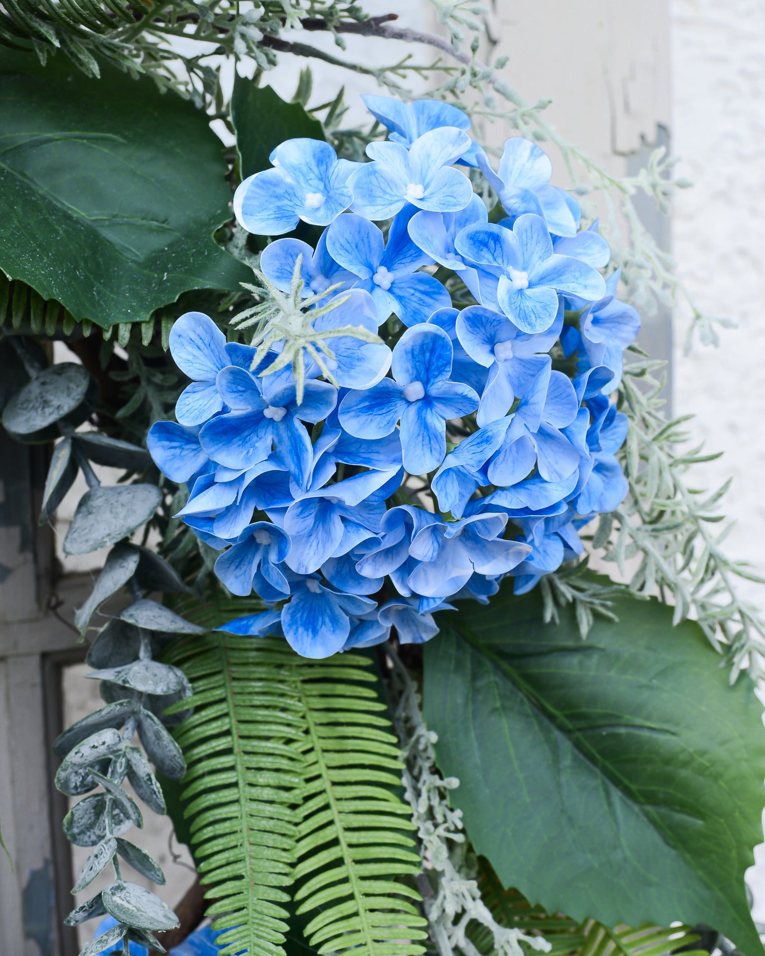 Blue Hydrangea Wreath