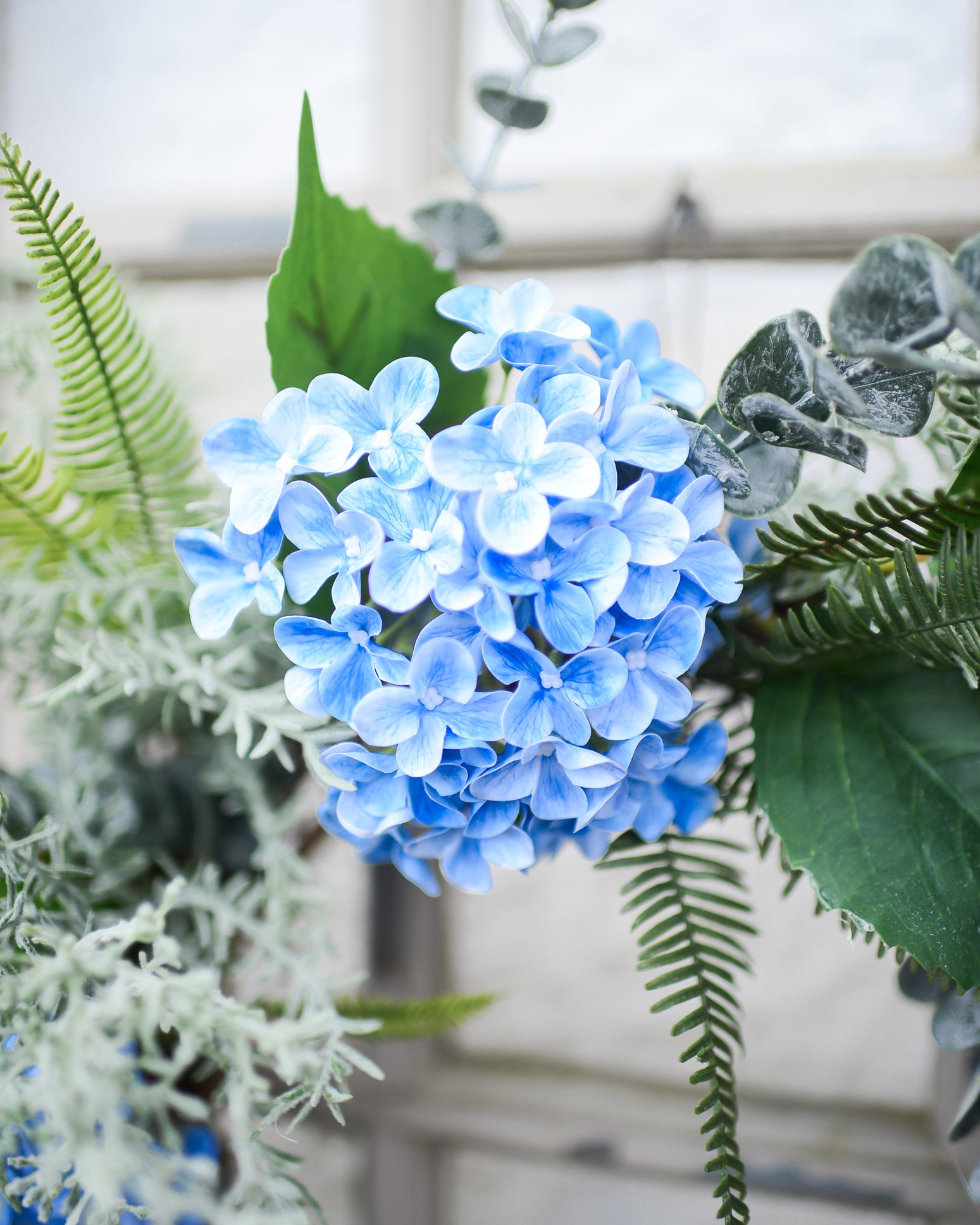 Blue Hydrangea Wreath