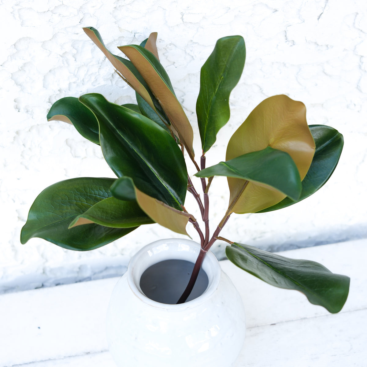 Magnolia Leaf Spray Natural Touch 16”H