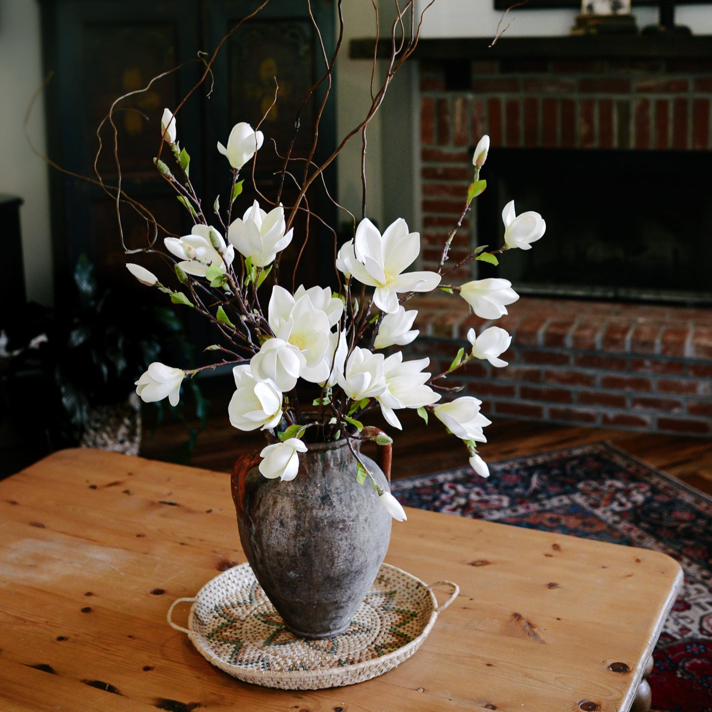 Saucer Magnolia Spray White
