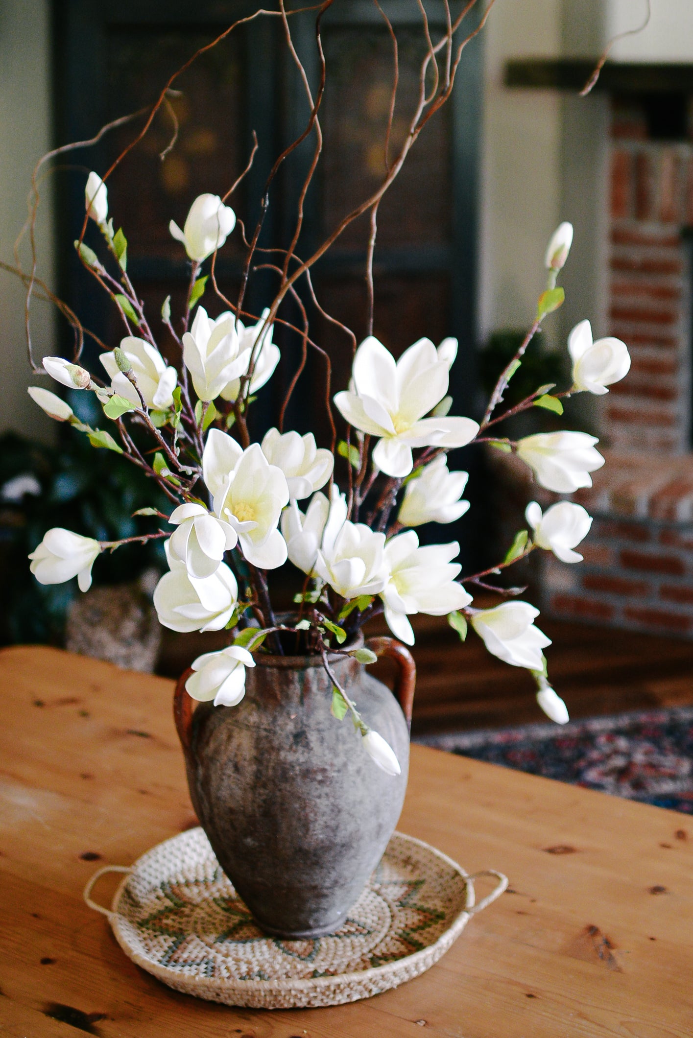 Saucer Magnolia Spray White