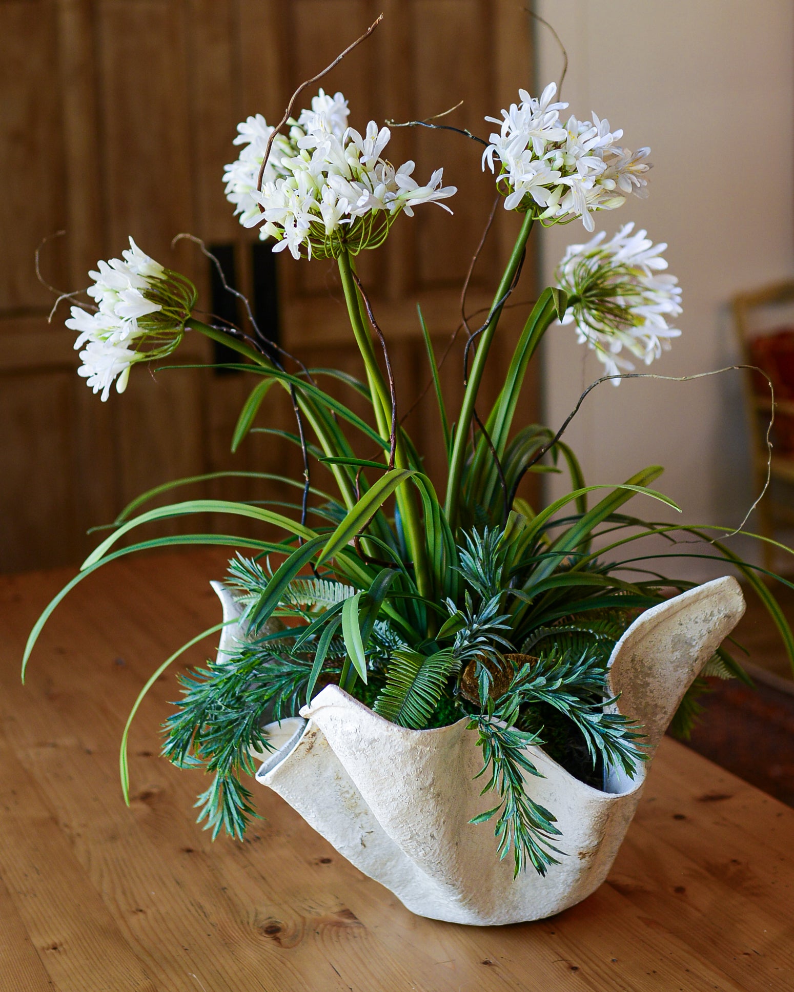 Deluxe White Agapanthus Drop-In