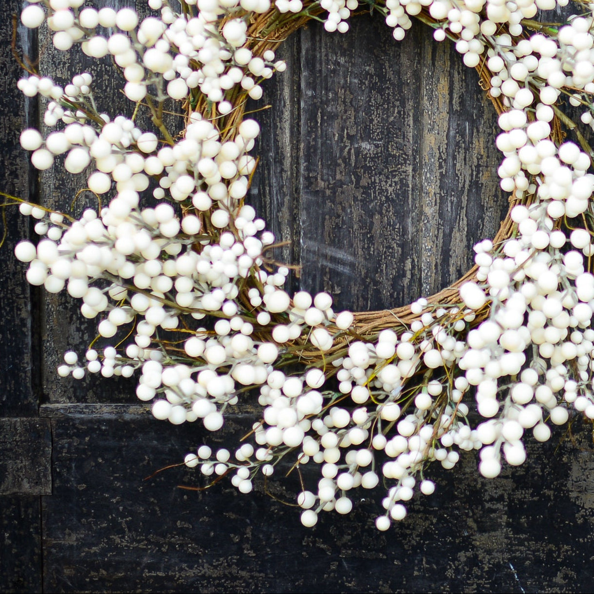 Cream Berry Wreath