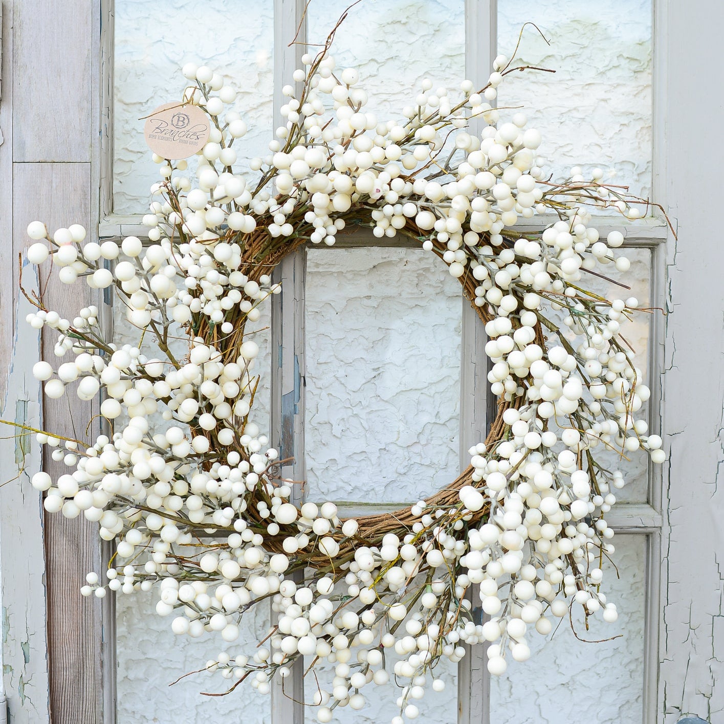 Cream Berry Wreath
