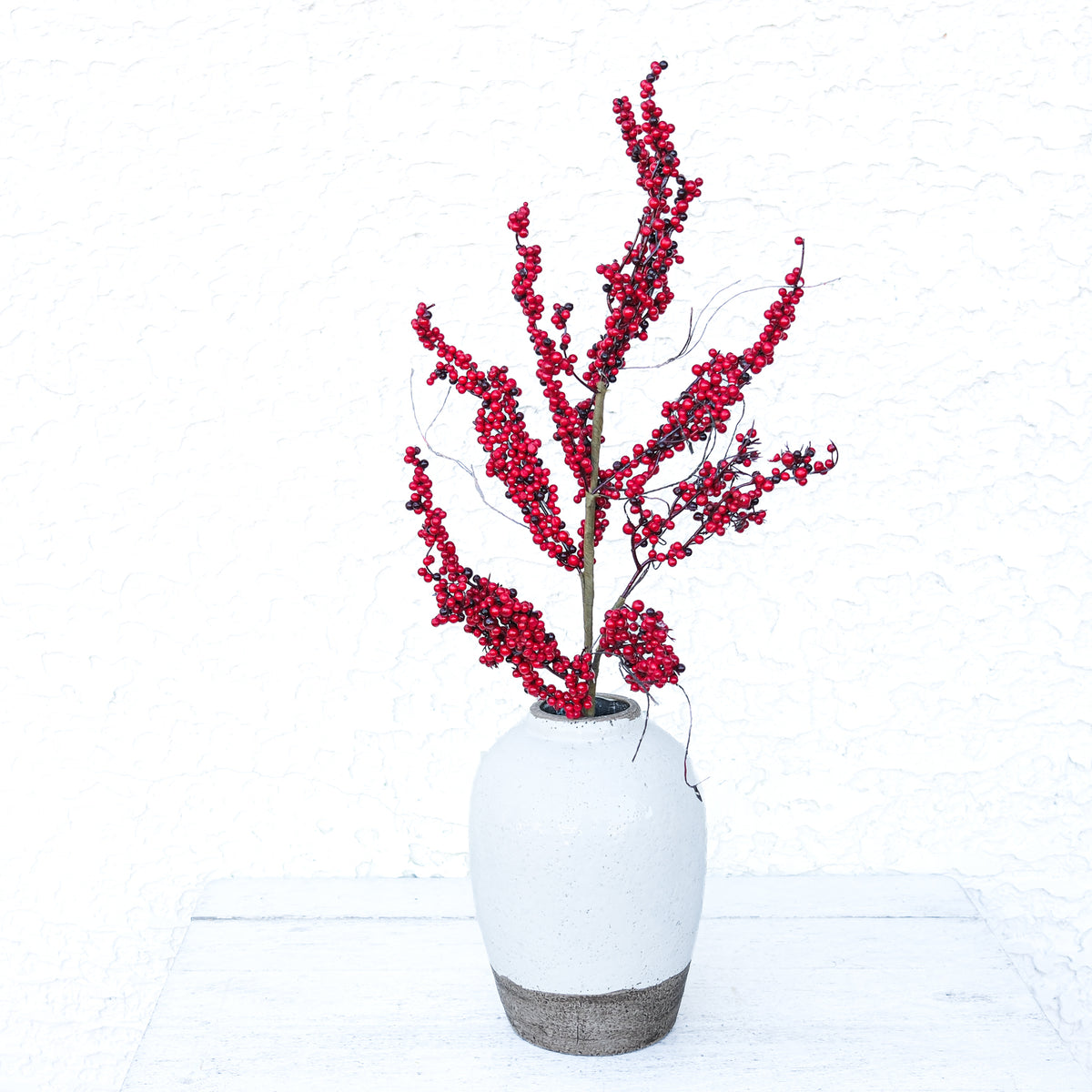 Red Thimble Berry Spray Not Weather Resistant 36”H