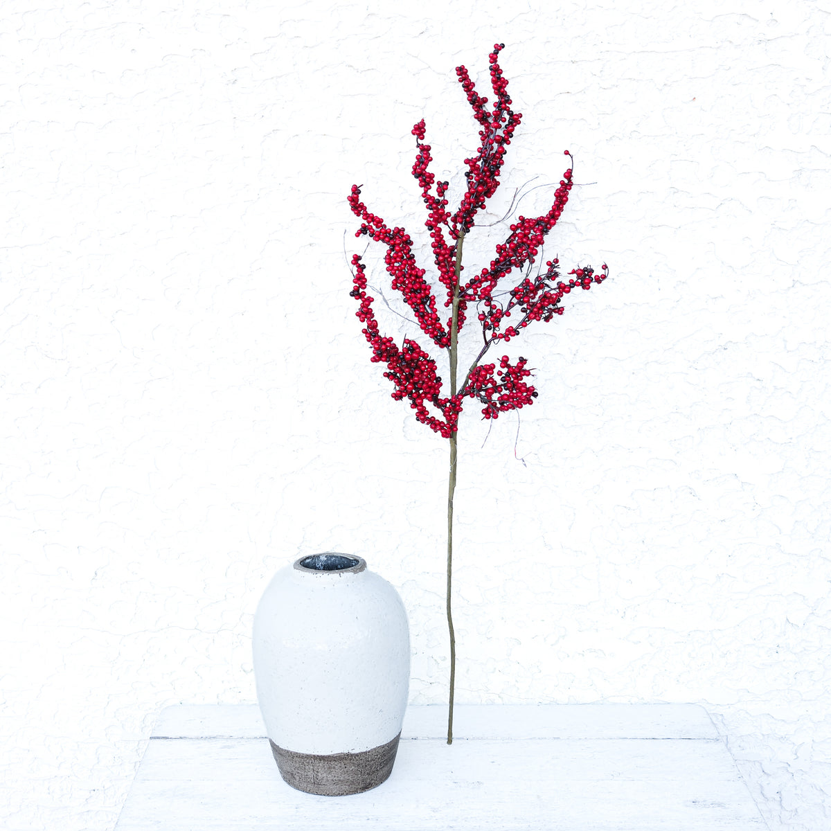 Red Thimble Berry Spray Not Weather Resistant 36”H