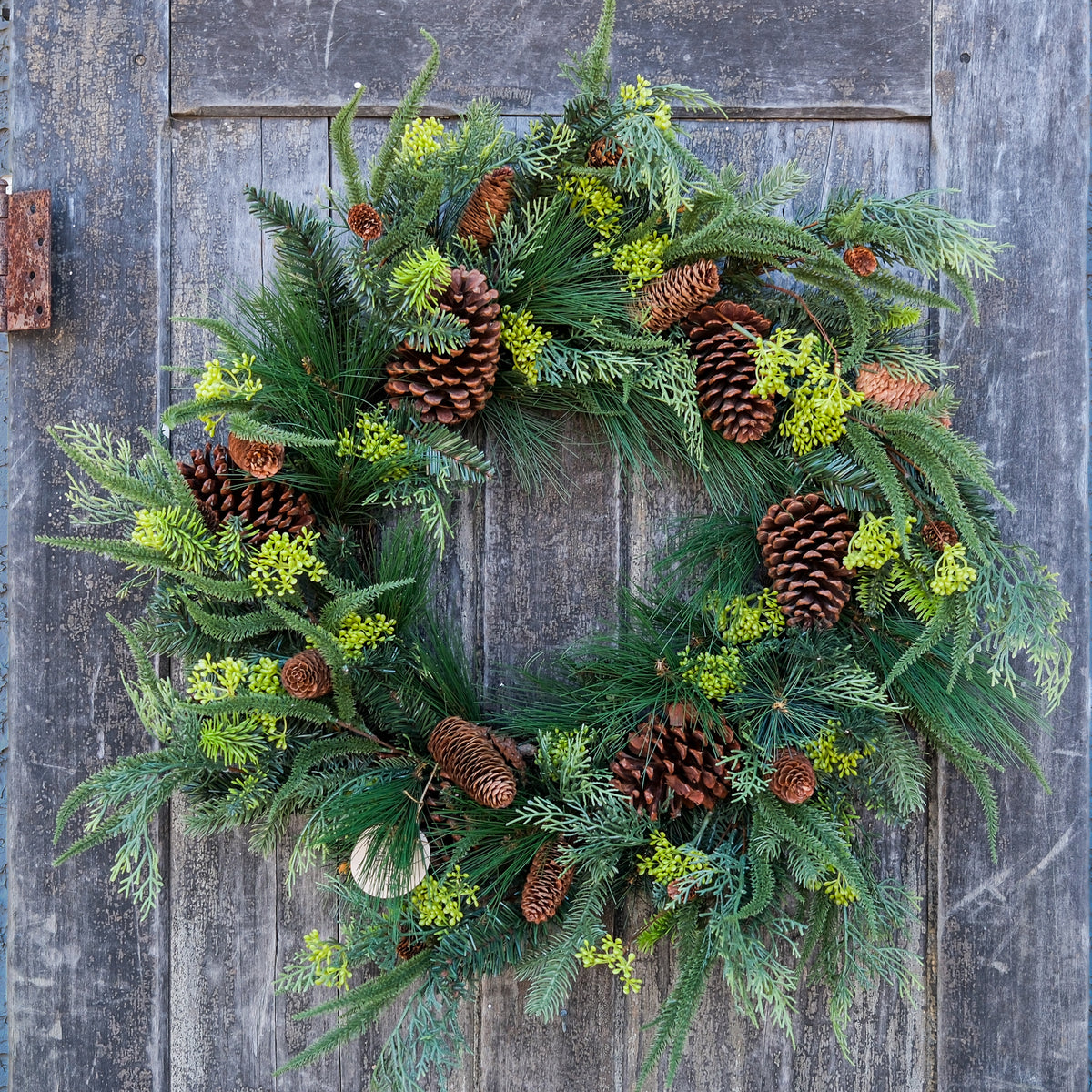28"D Pine and Seed Pinecone Wreath