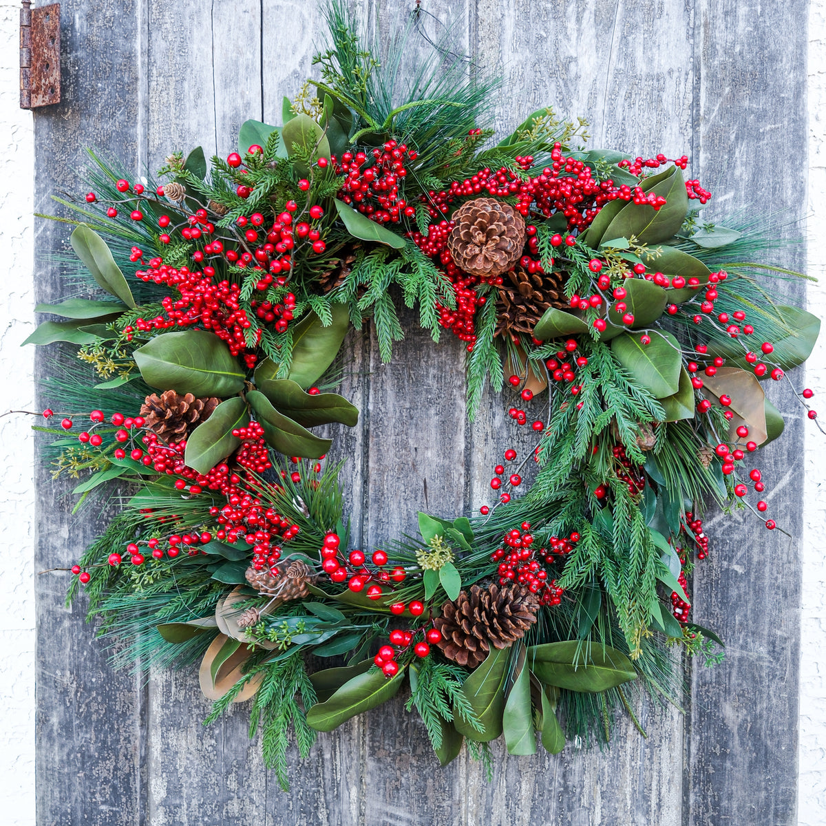 Berry Berkshire Wreath 32"D