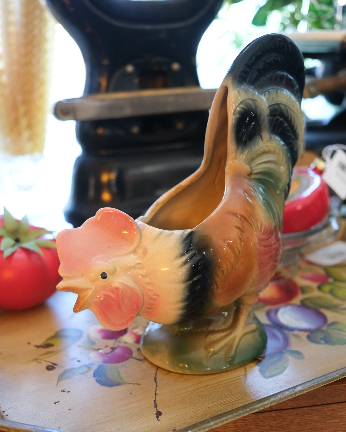 Pair of Vintage Royal Copley Roosters