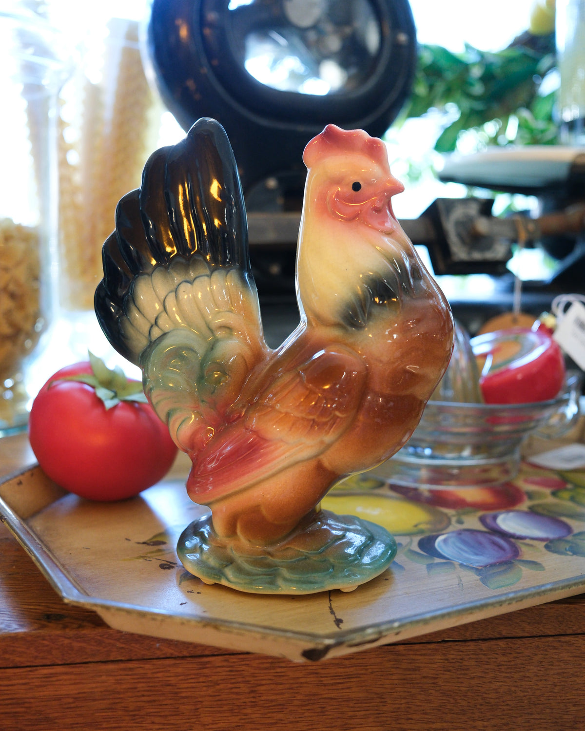 Pair of Vintage Royal Copley Roosters