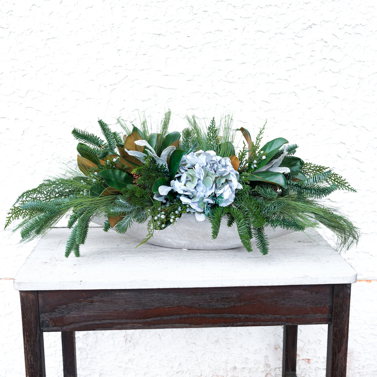 Winter Blues Centerpiece Drop In