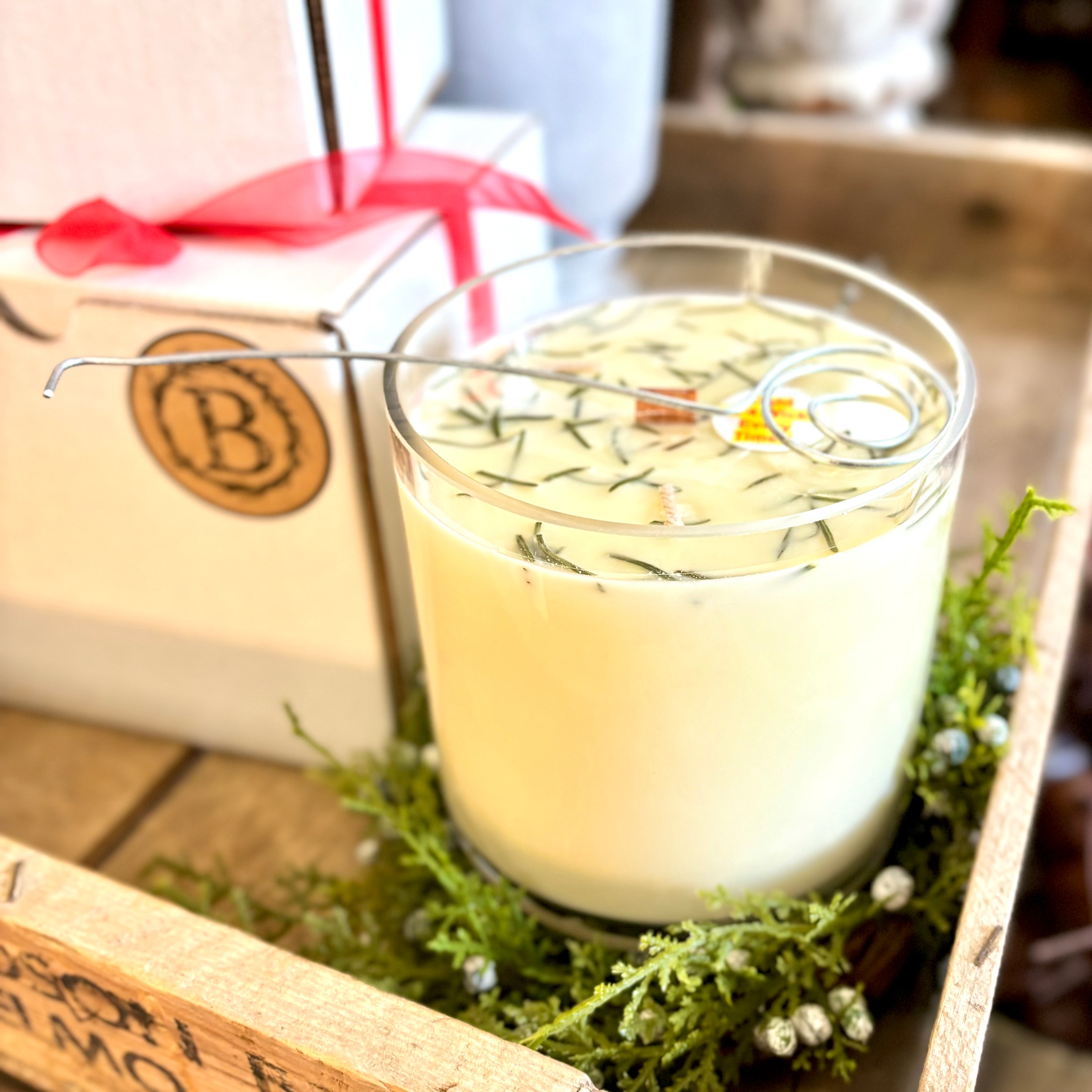 Freshly Harvested Fir Needle Holiday Vase Candle Large 32 oz.