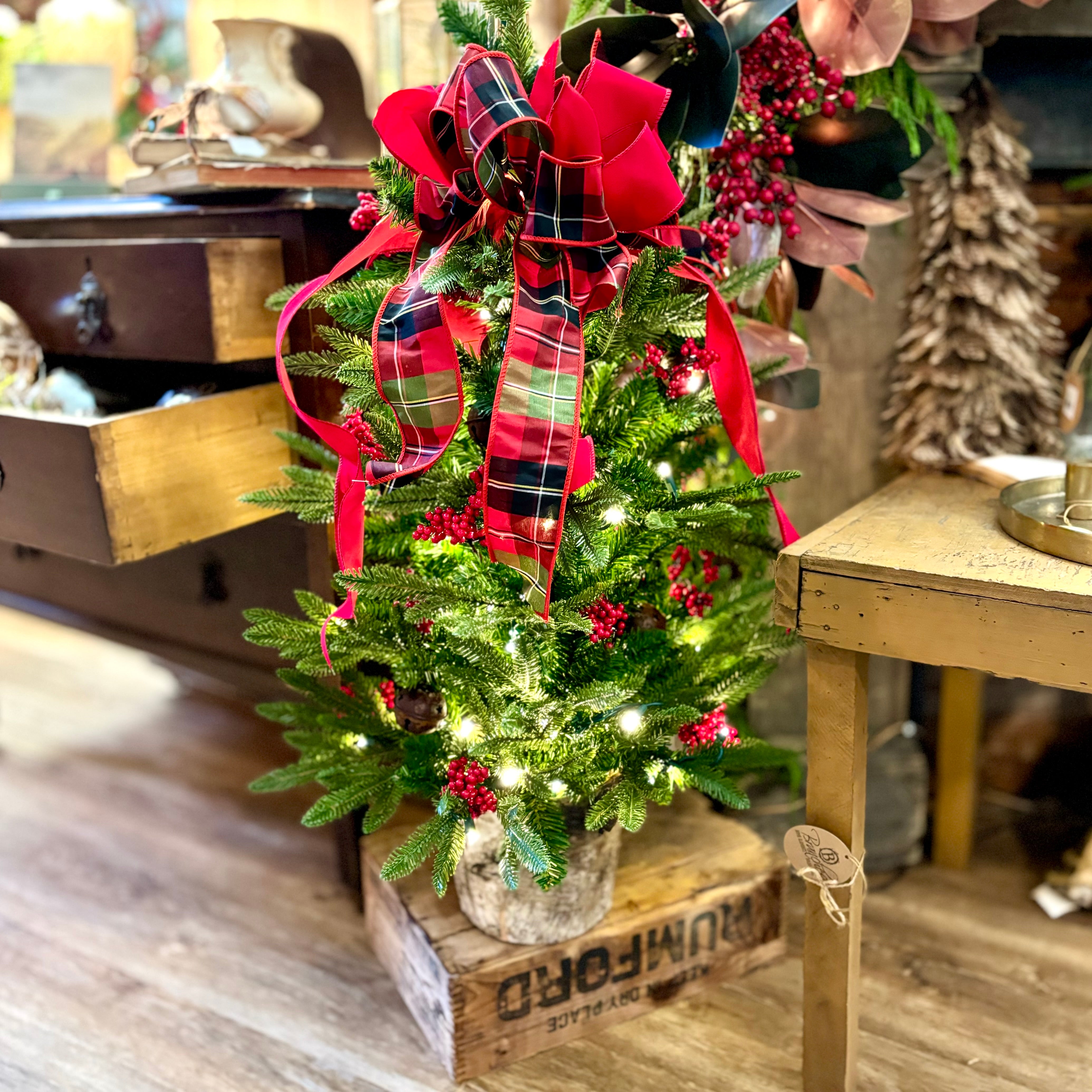 3 ft. Jingle Bell Holiday Pre-Lit Decorated  Tree