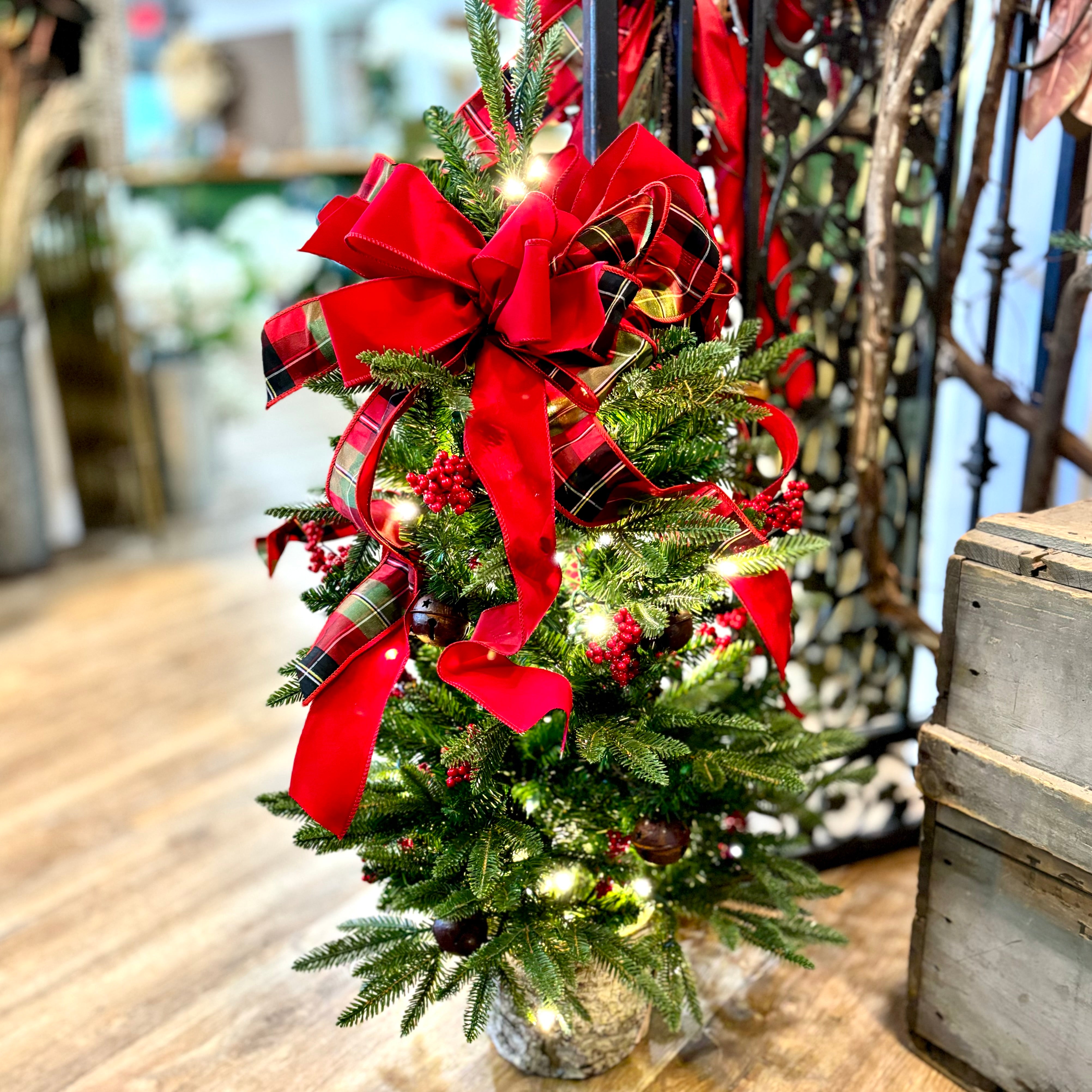 3 ft. Jingle Bell Holiday Pre-Lit Decorated  Tree