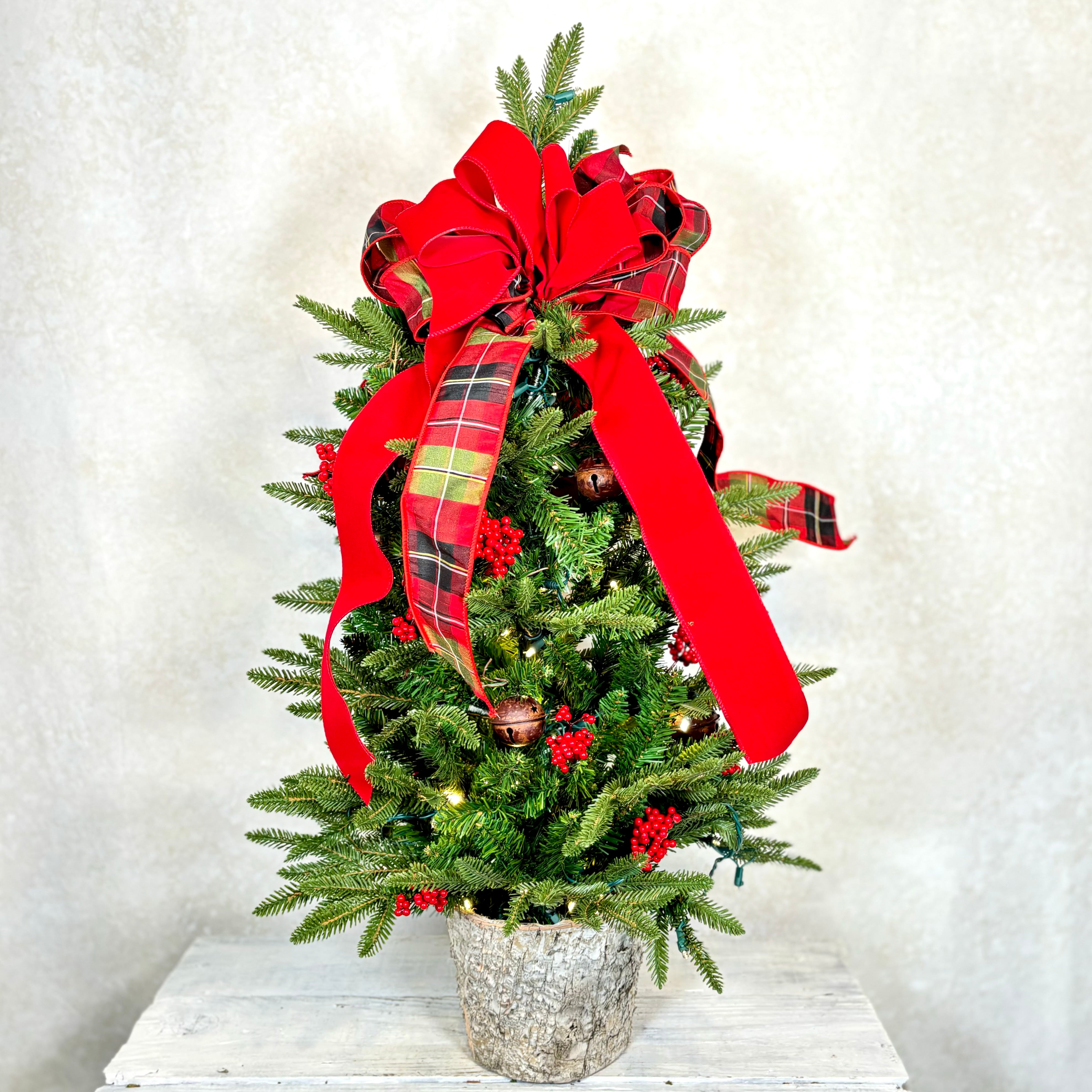 3 ft. Jingle Bell Holiday Pre-Lit Decorated  Tree