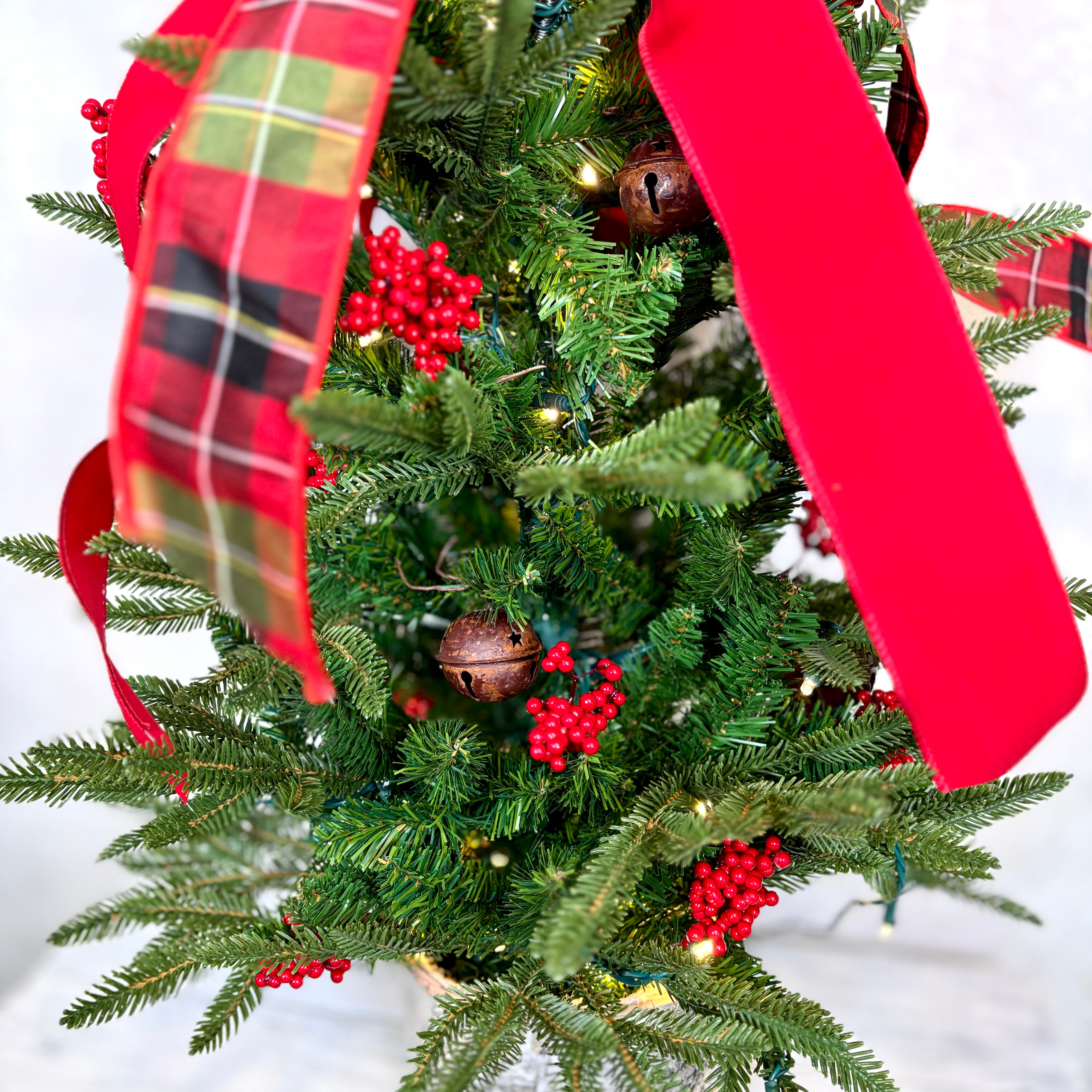 3 ft. Jingle Bell Holiday Pre-Lit Decorated  Tree