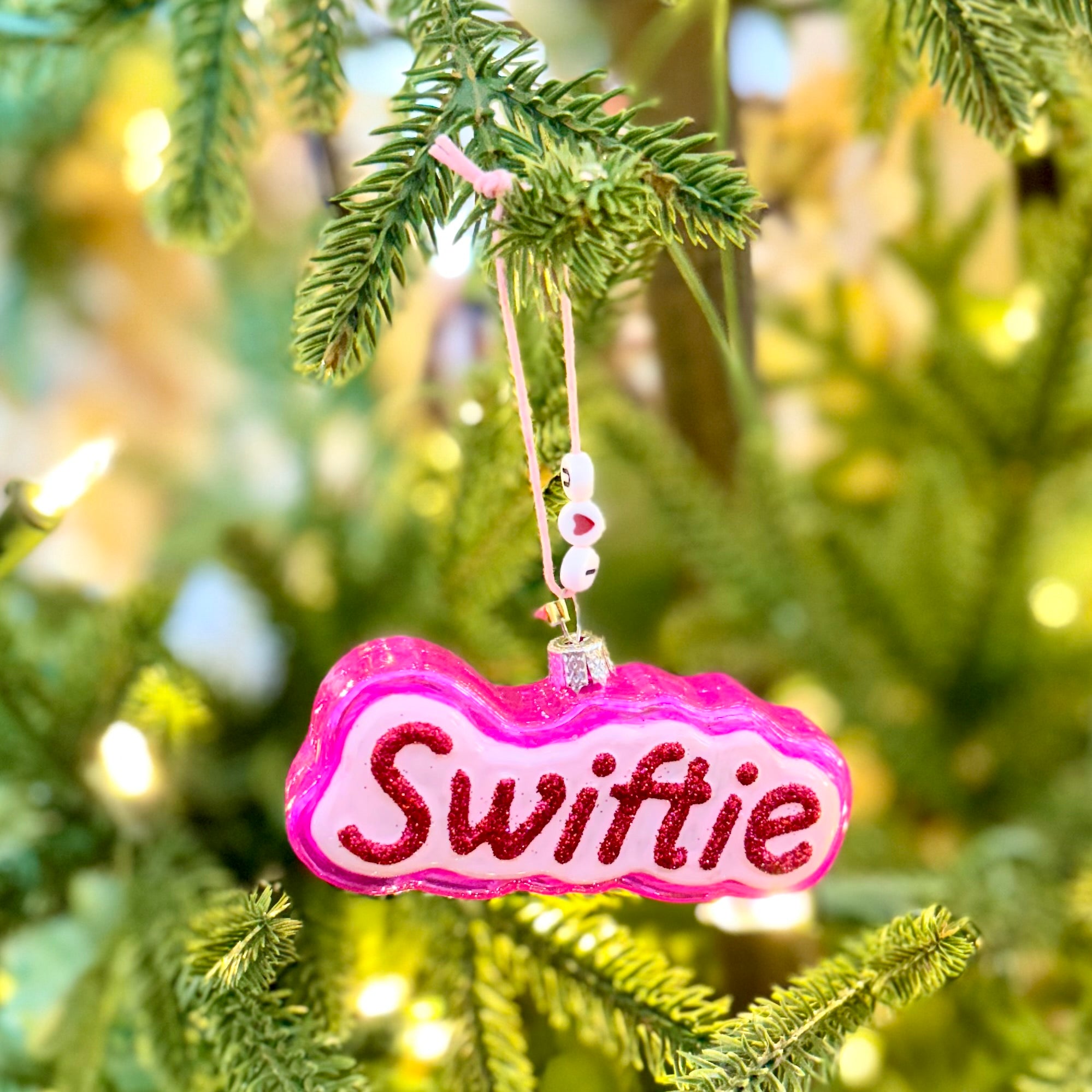 "Swiftie" Glass Ornament