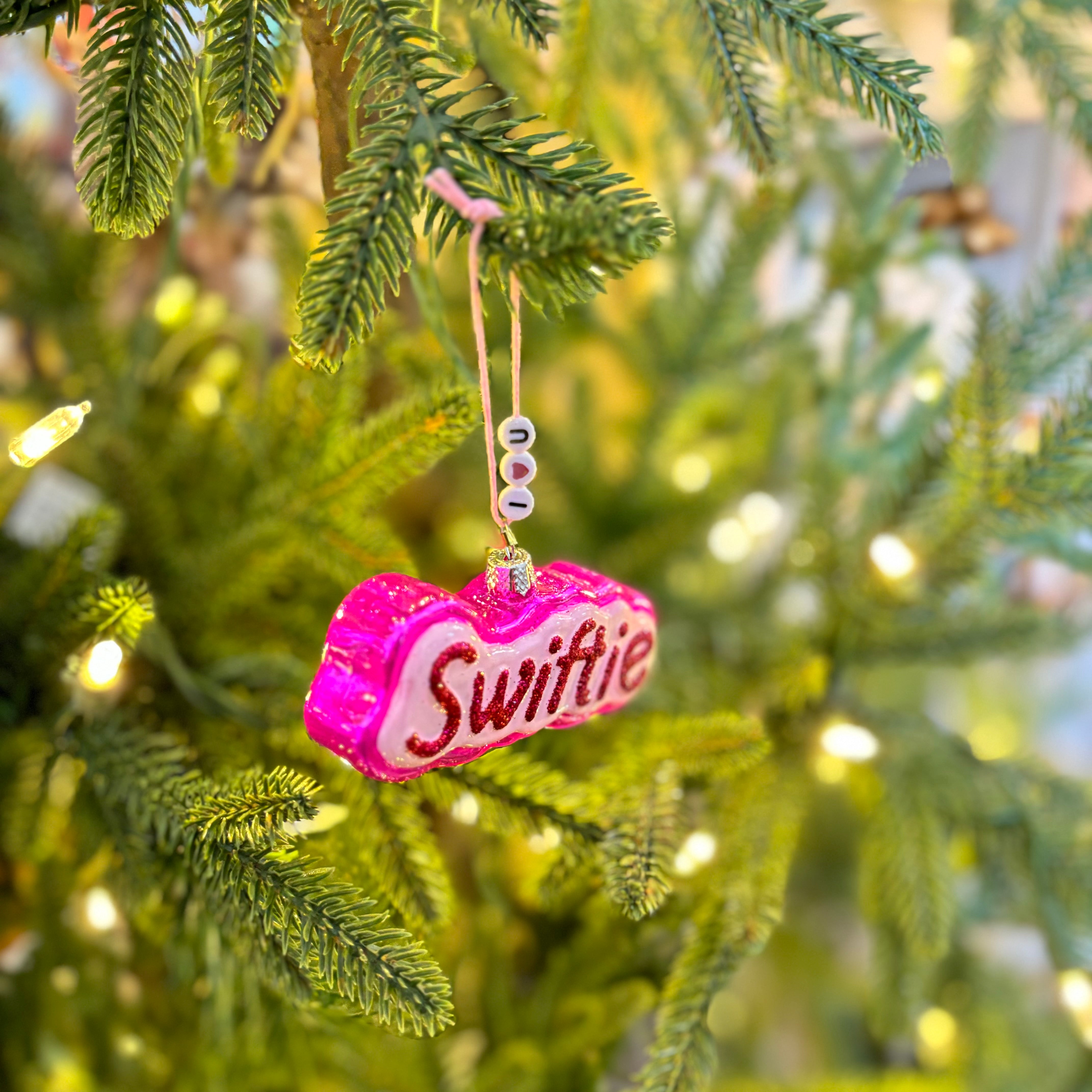 "Swiftie" Glass Ornament