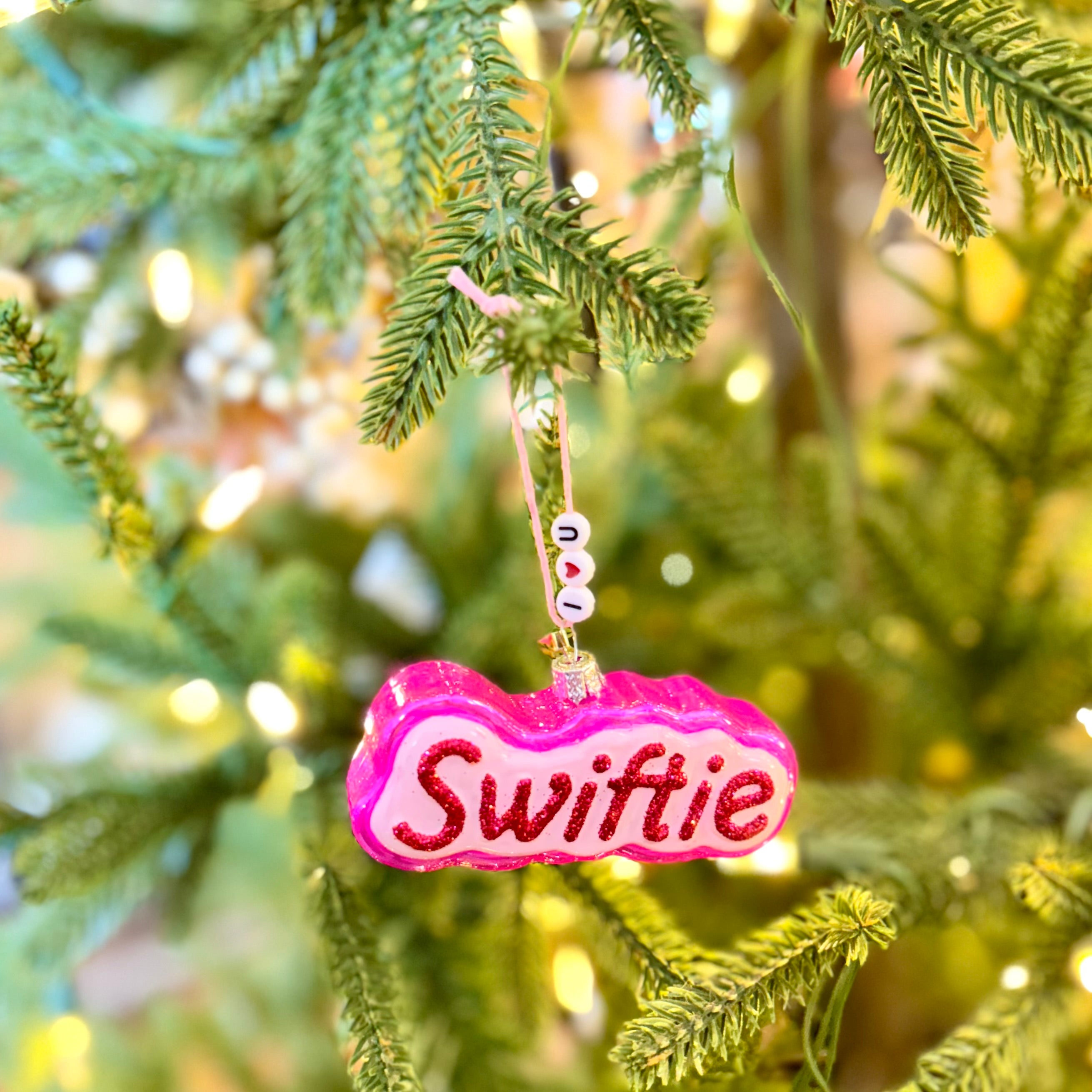 "Swiftie" Glass Ornament