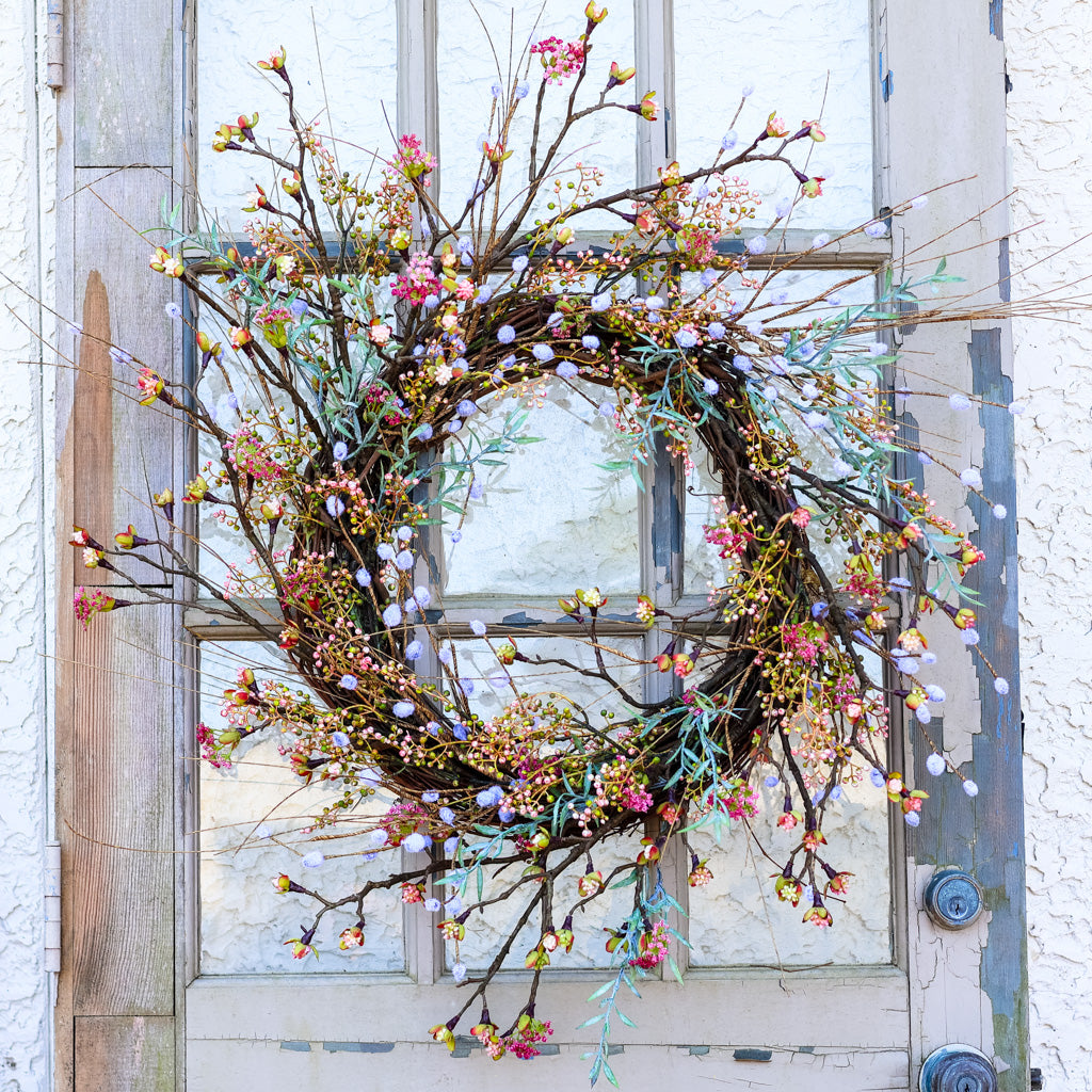 Budding Pink Wreath