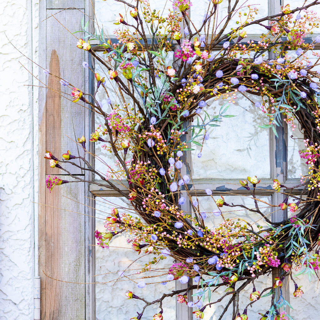 Budding Pink Wreath