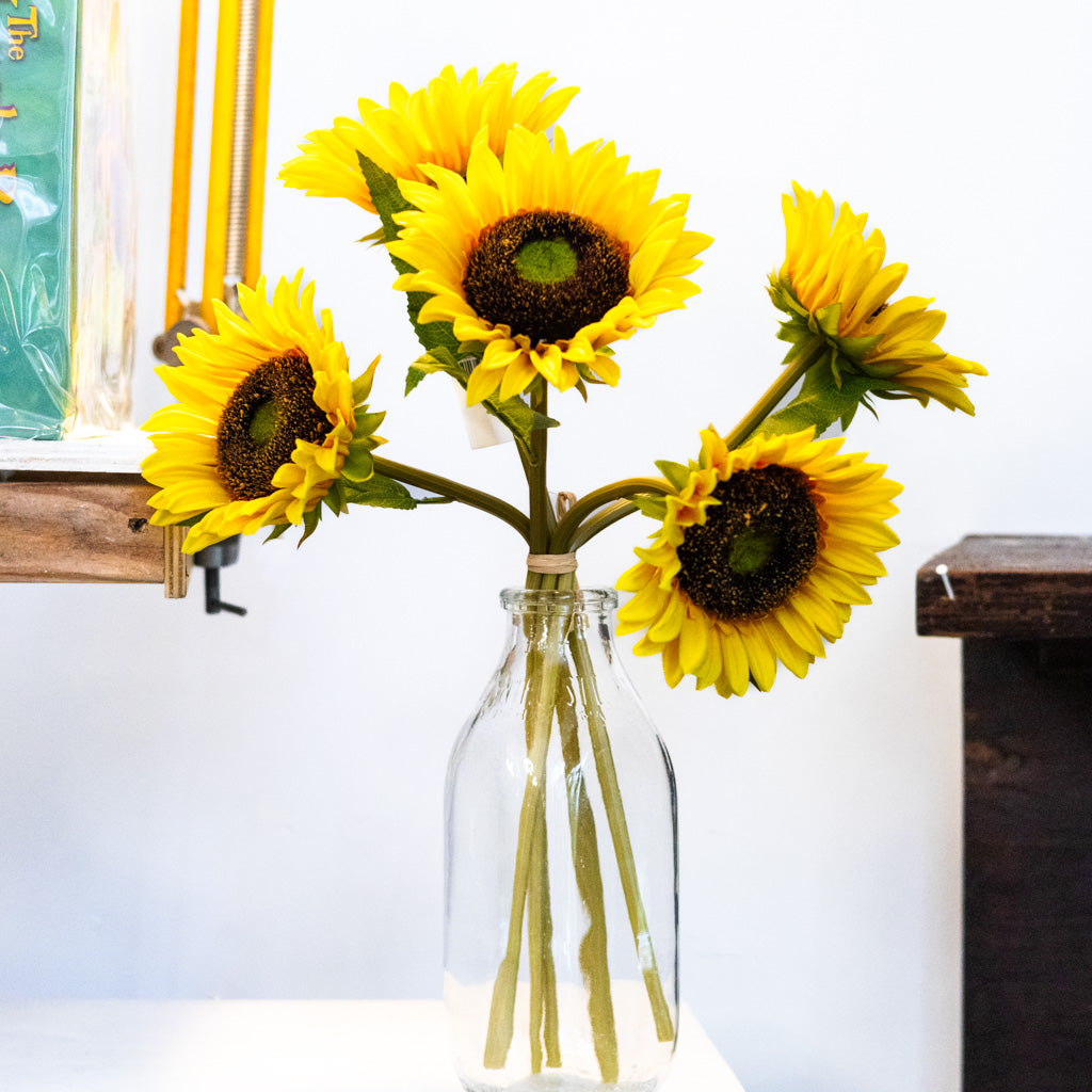 Yellow Sunflower Bundle Natural Touch