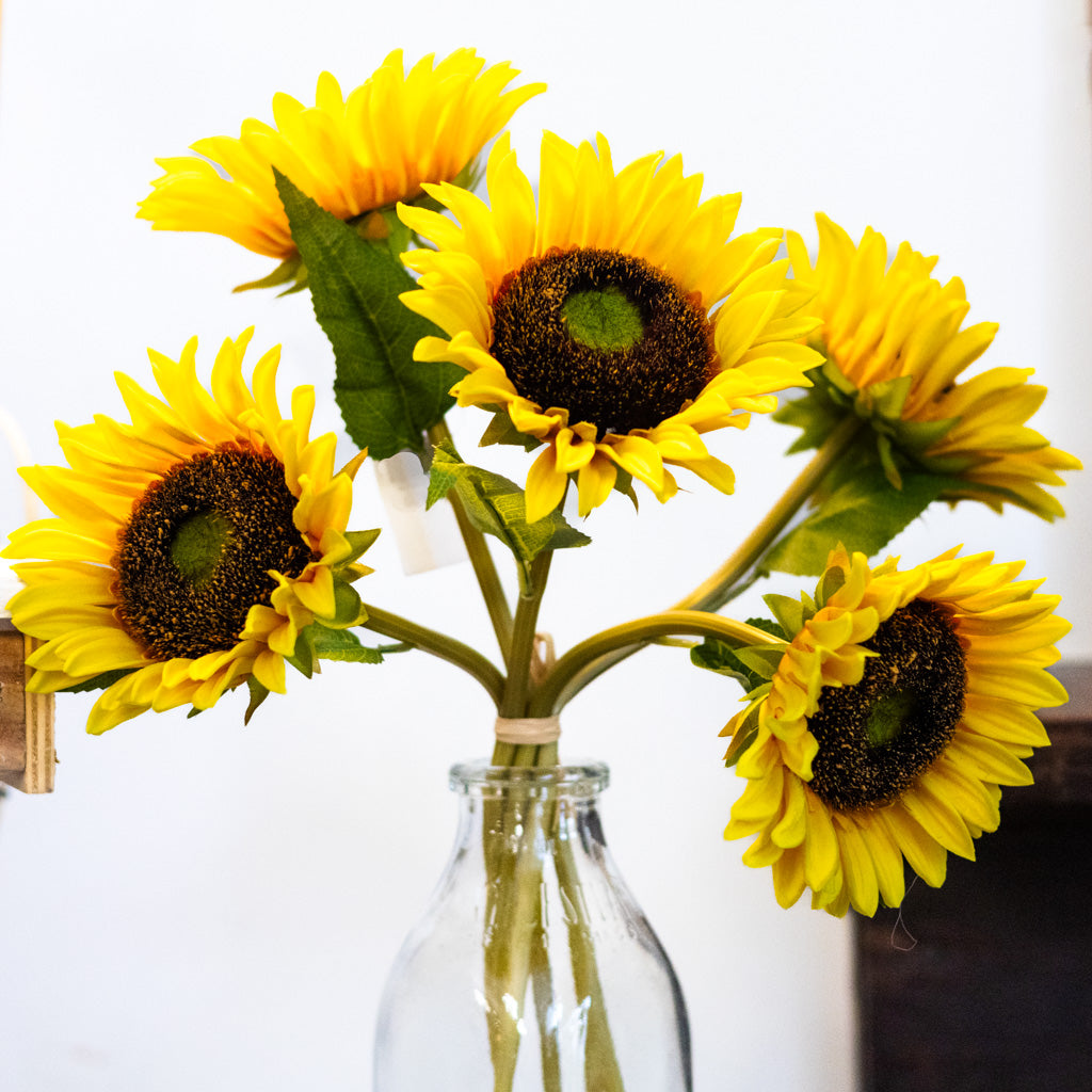 Yellow Sunflower Bundle Natural Touch