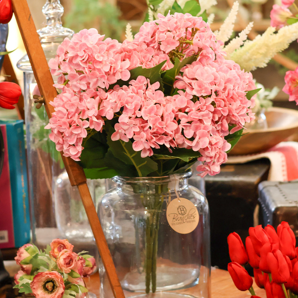 Pink Hydrangea Garden Bush Natural Touch