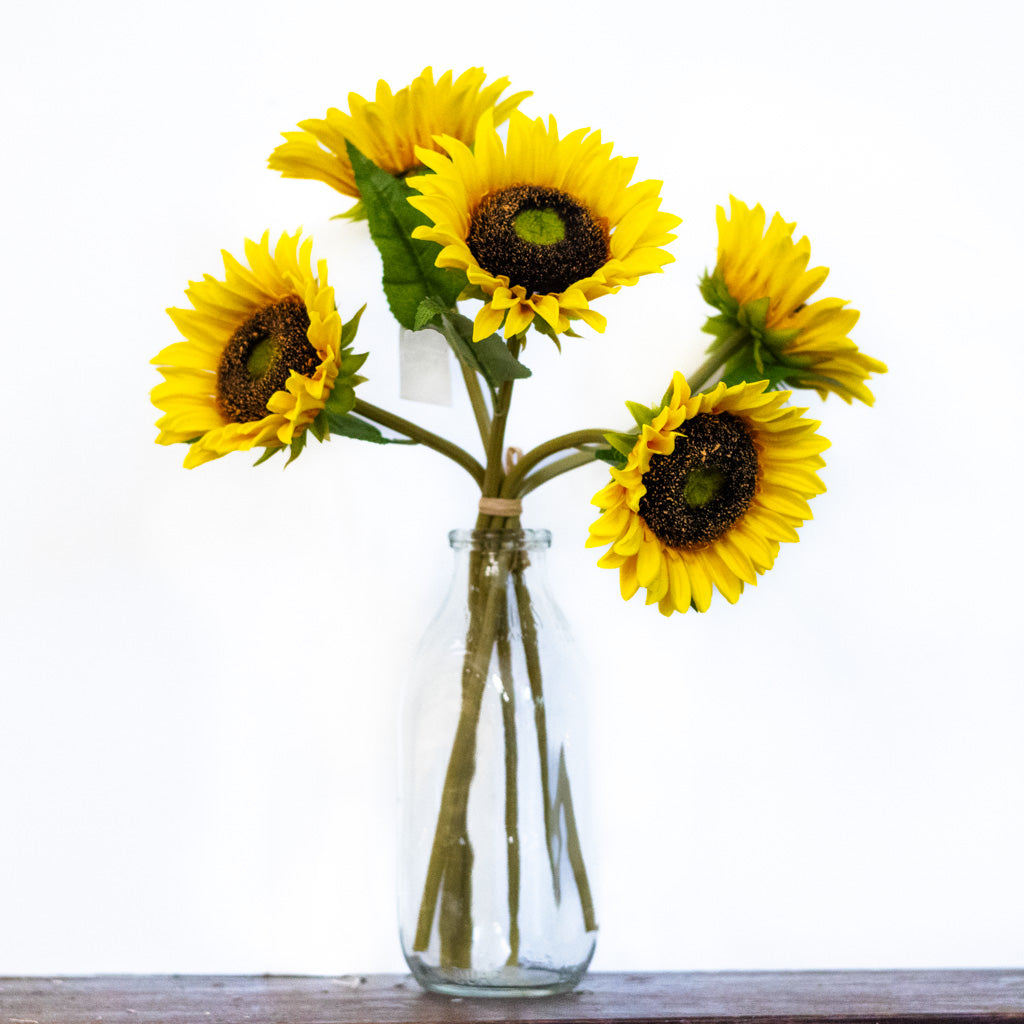 Yellow Sunflower Bundle Natural Touch