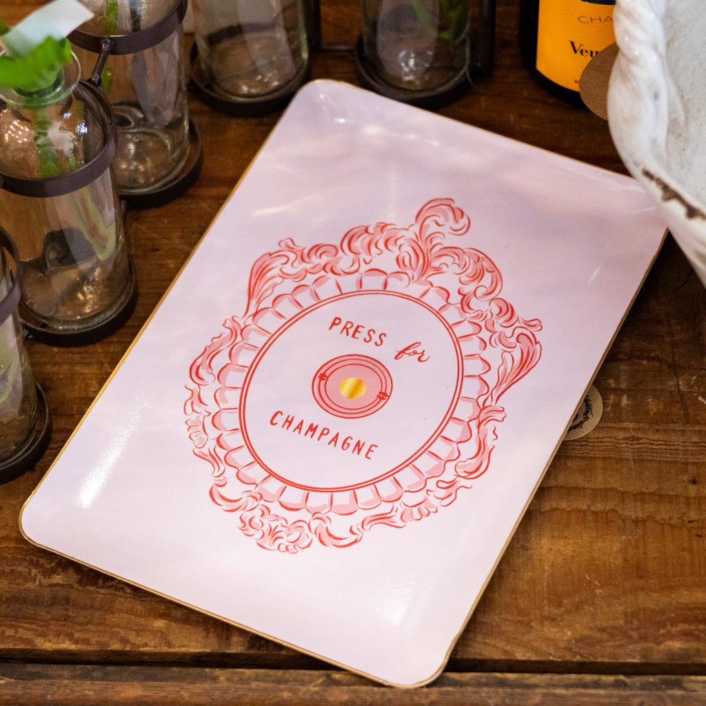 Champagne on Call Tray