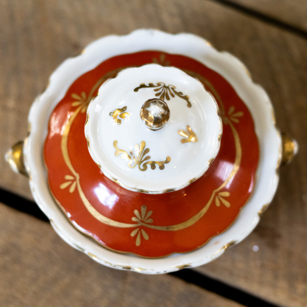 Decorative Porcelain Sugar Bowl
