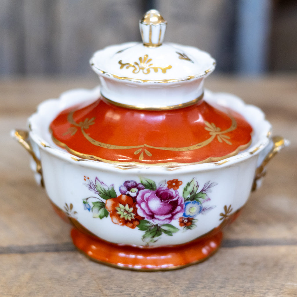 Decorative Porcelain Sugar Bowl