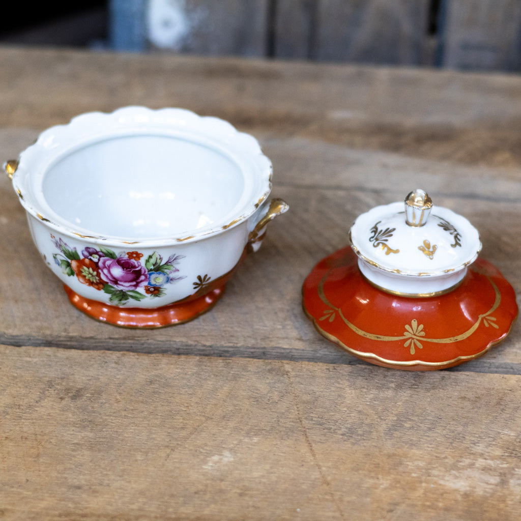 Decorative Porcelain Sugar Bowl