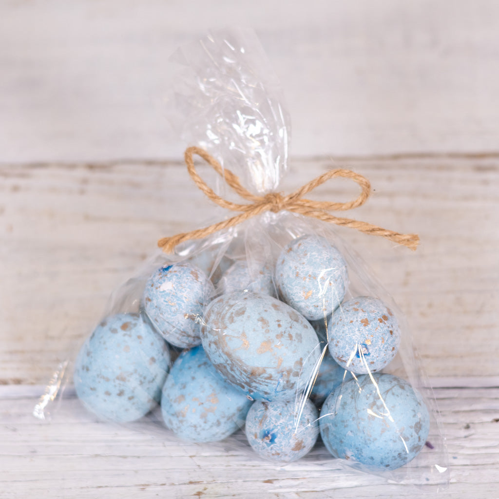 Glided Styrofoam Bloomsbury Egg Bag of Twelve