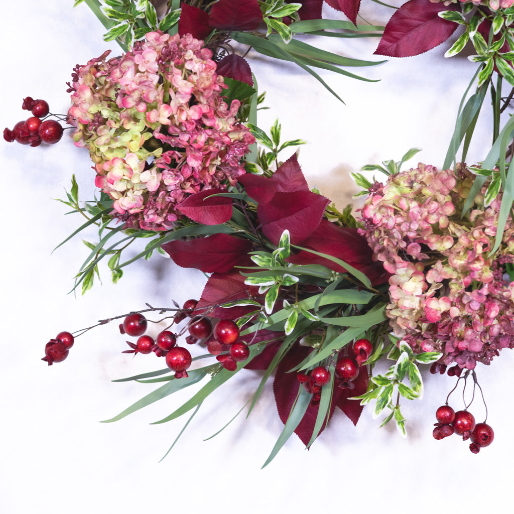 Pomegranate Bordeaux Wreath