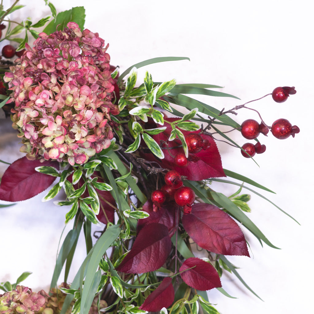 Pomegranate Bordeaux Wreath