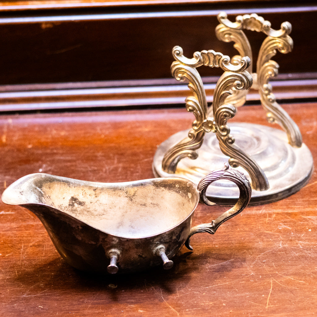 Vintage William Rogers Silver Plated Gray Boat