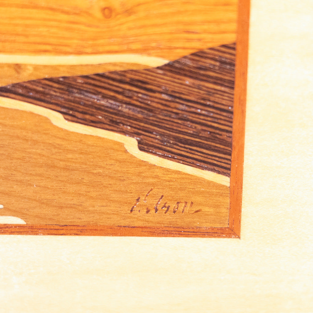 Hudson River Inlay Wood Marquetry Picture