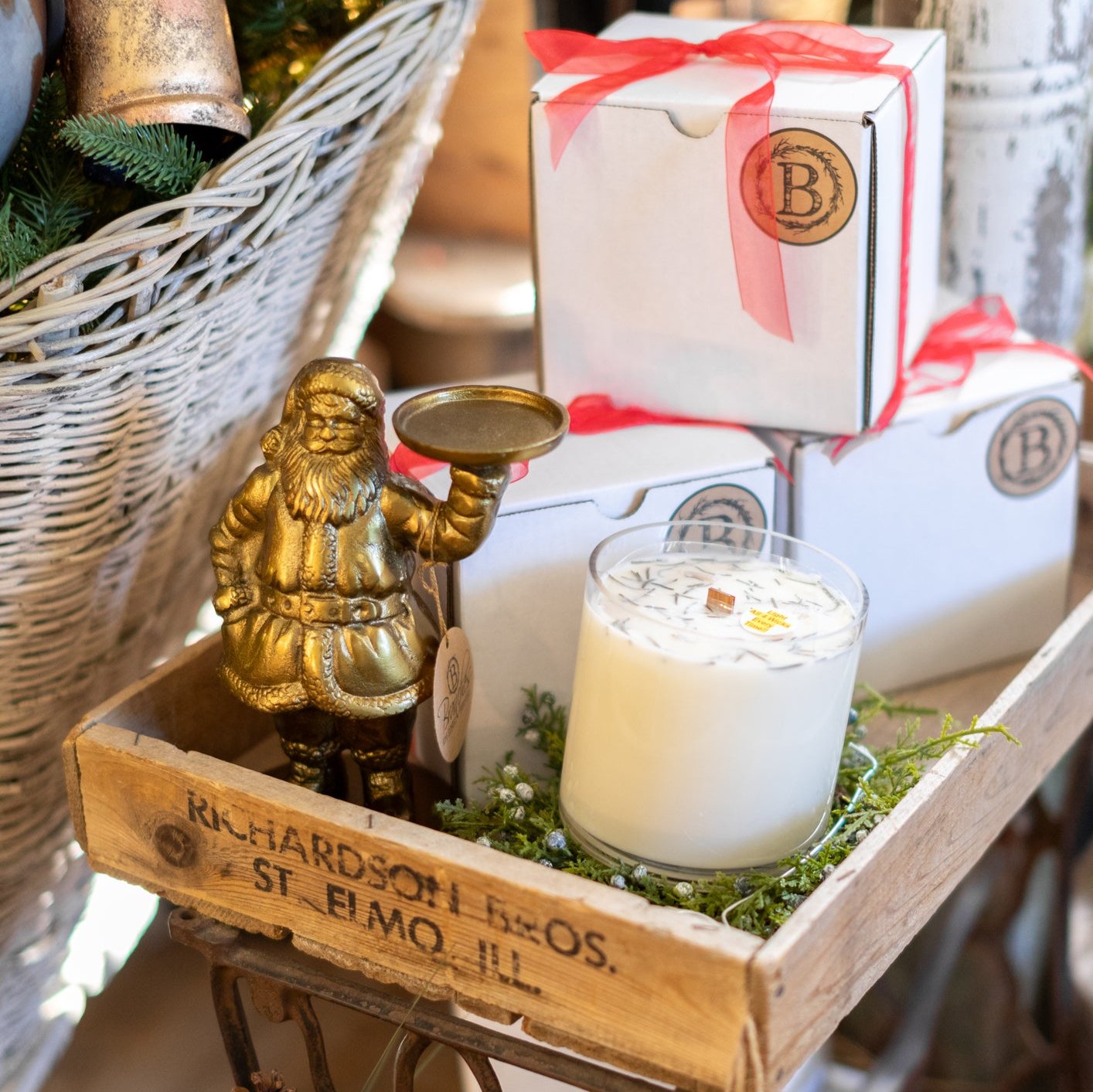 Freshly Harvested Fir Needle Holiday Vase Candle Large 32 oz.