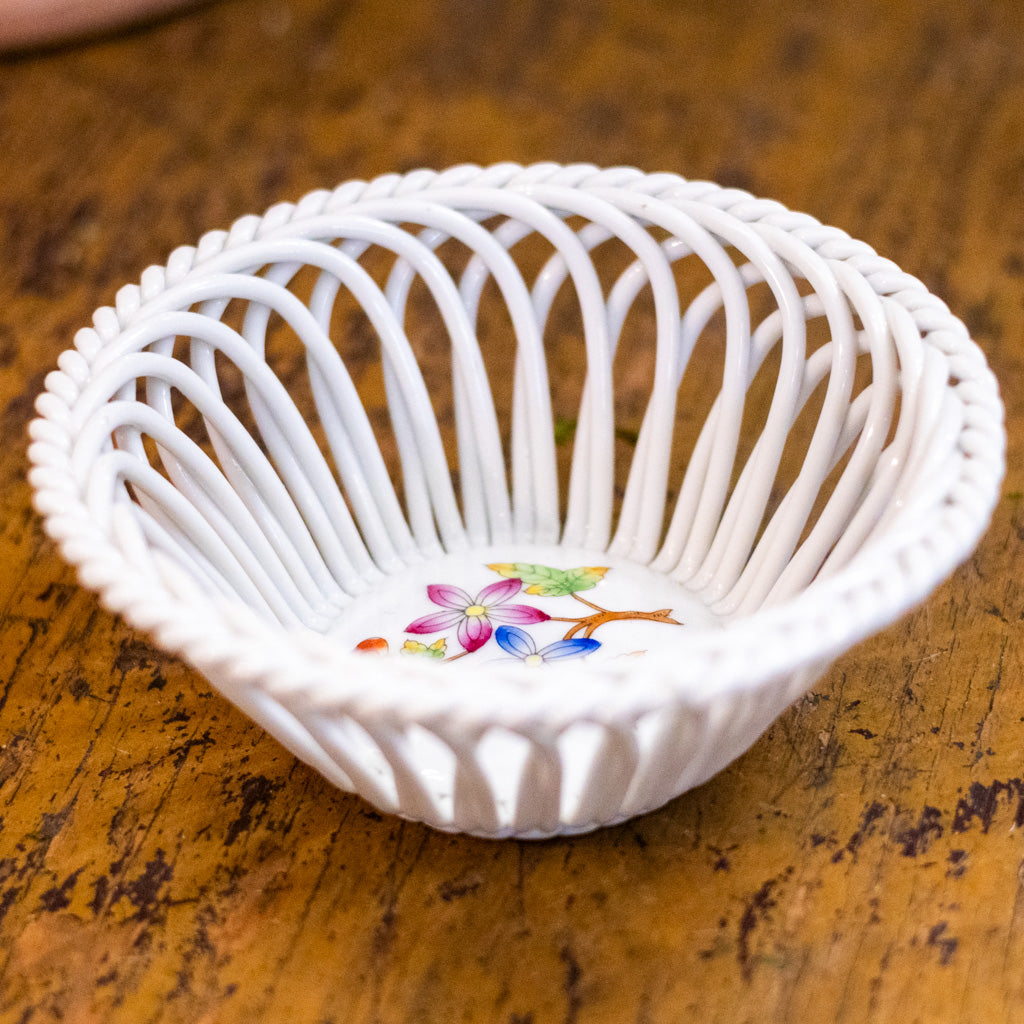 Vintage Herend Lattice Work Bowl