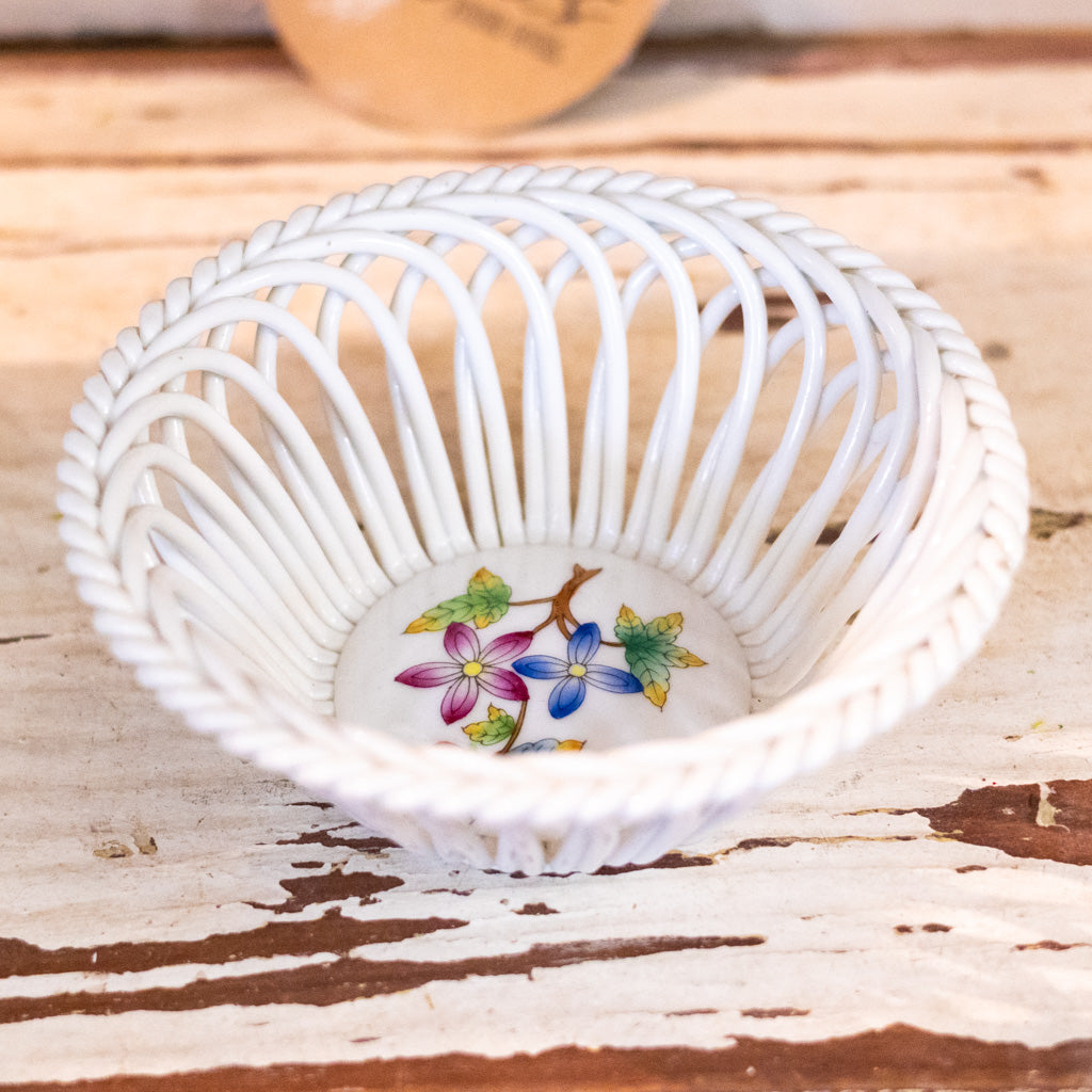 Vintage Herend Lattice Work Bowl