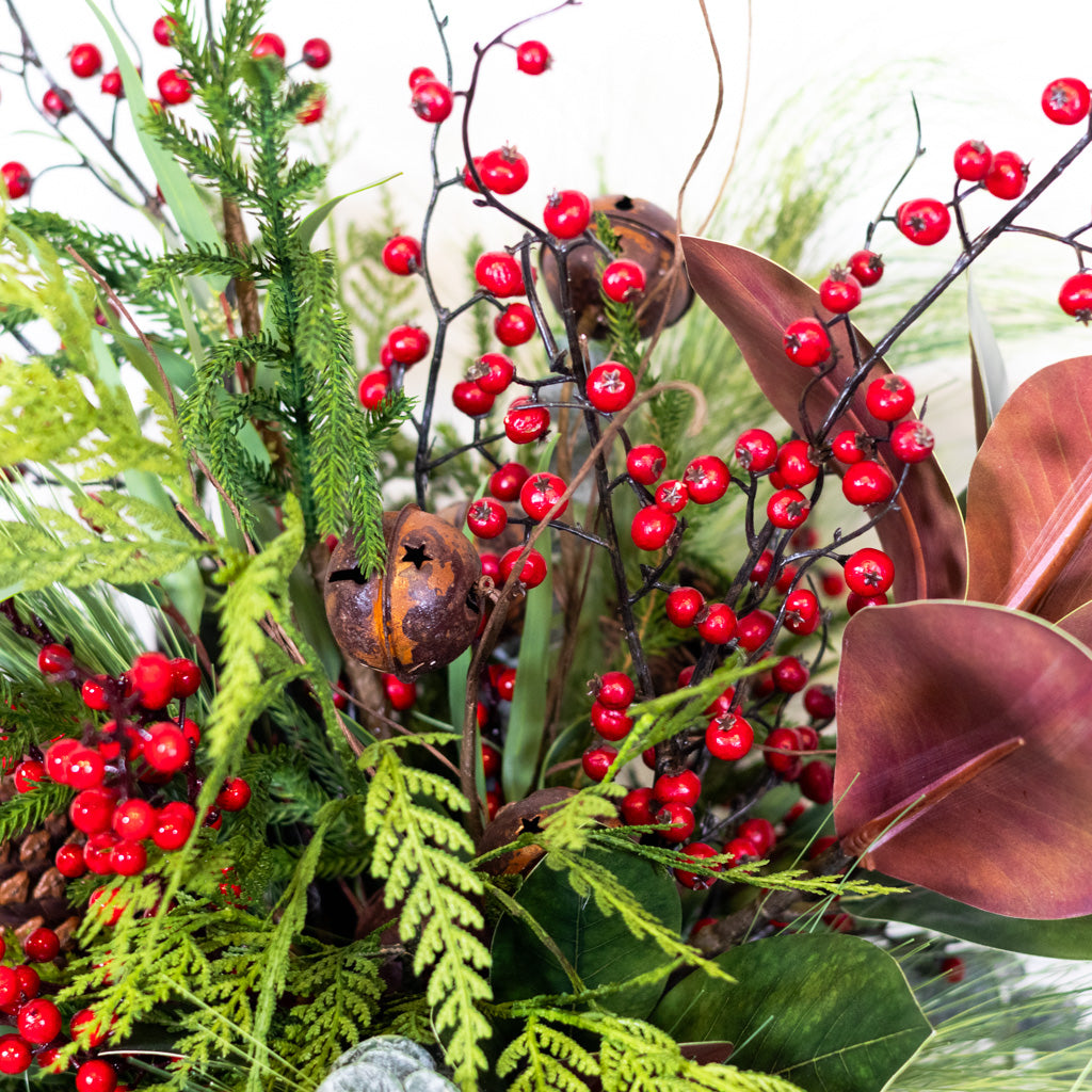 Jingle Bell Holiday Bouquet Grand Drop In