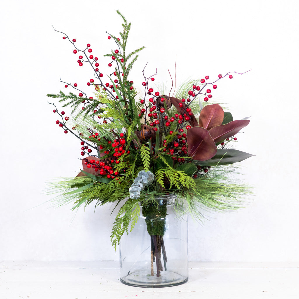 Jingle Bell Holiday Bouquet Grand Drop In