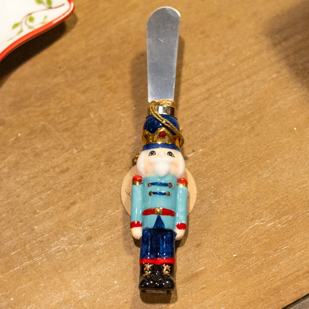Ceramic Metal Blue Jacket Nutcracker Spreader